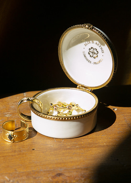 Boîte sertie | Porcelaine de Limoges | Made in France | Alix D. Reynis