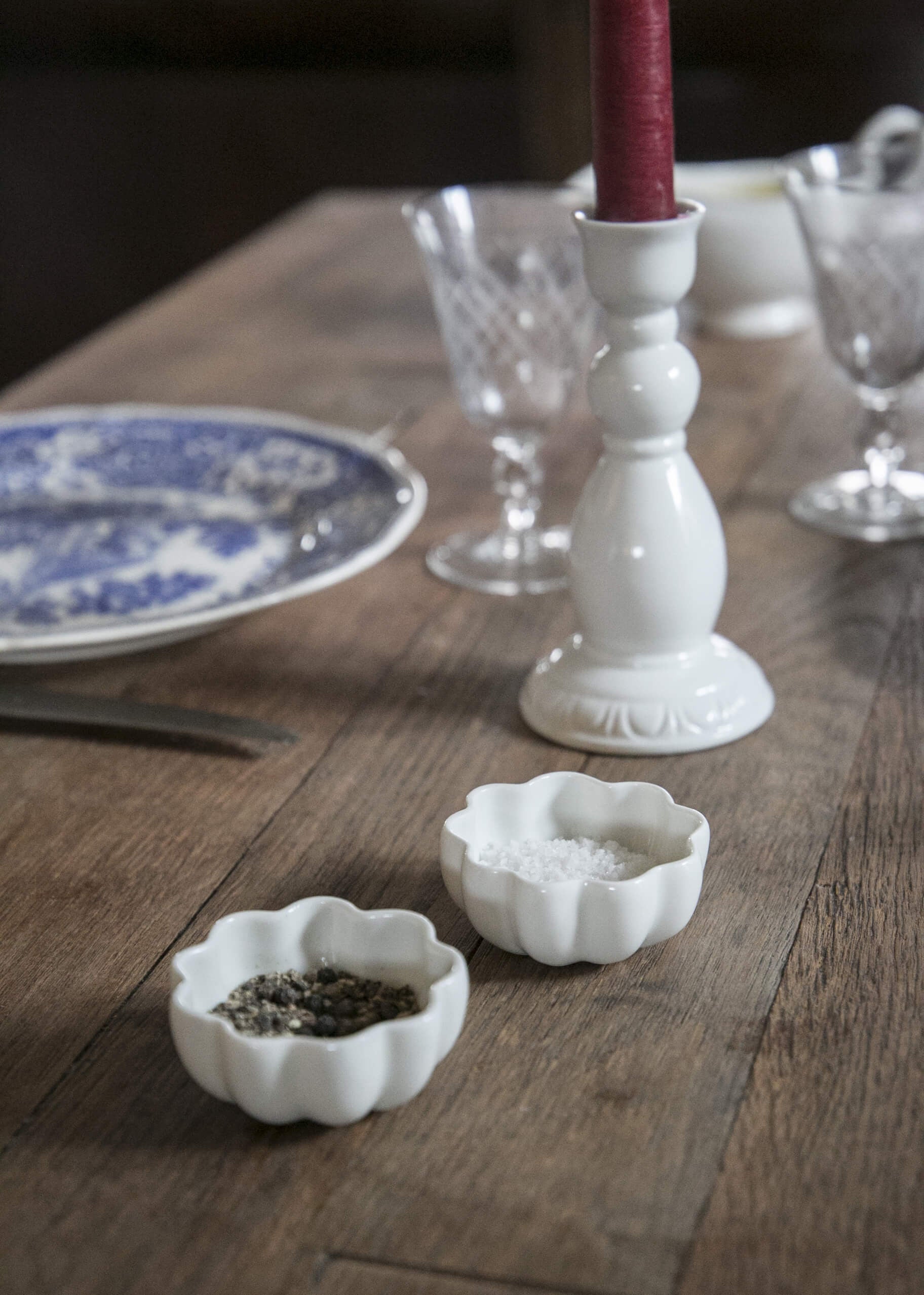 Petite coupelle Empire en porcelaine blanche