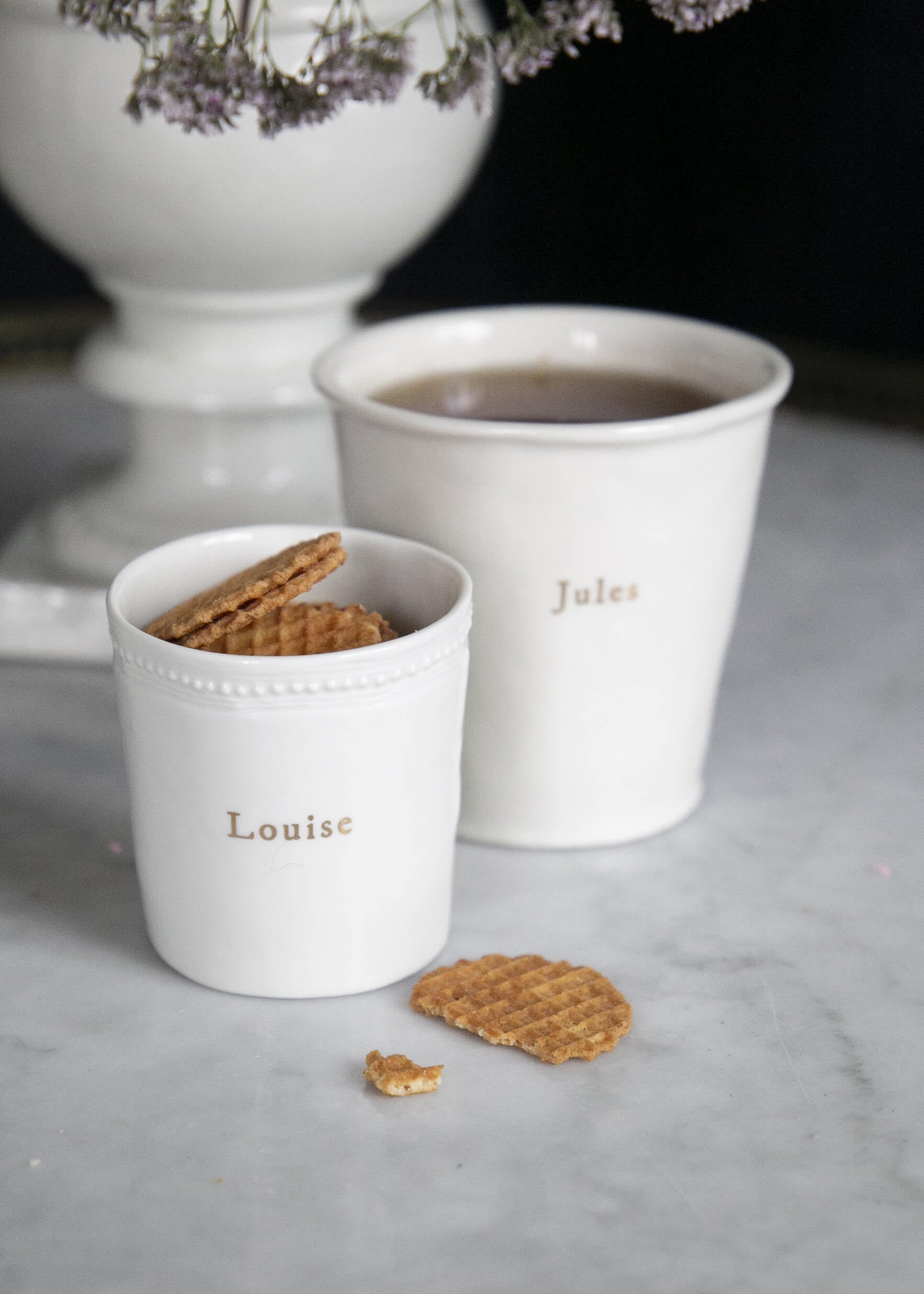 Timbale à latte| Porcelaine de Limoges | Savoir-faire artisanal | Alix D. Reynis