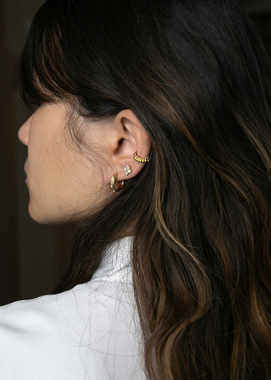 Diane Silver-gilt hoop earrings