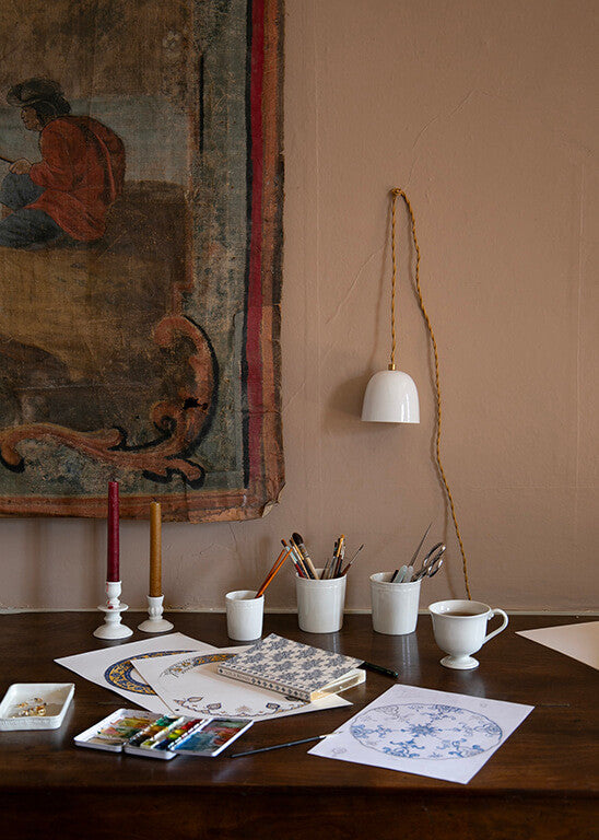 Suspension mini | Porcelaine de Limoges | Luminaire | Alix D. Reynis
