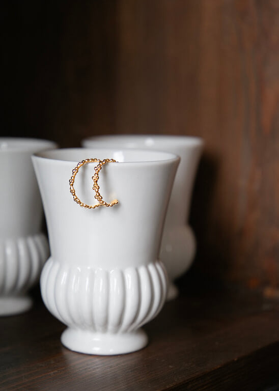 Lucky Silver-gilt hoop earrings