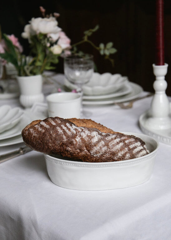 Plat à four | Porcelaine de Limoges | Art de la table | Alix D. Reynis