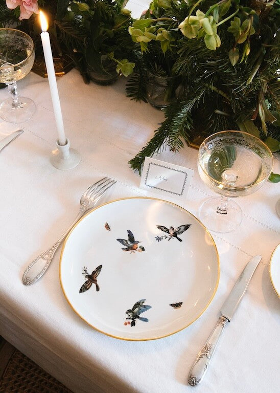 Assiette à dîner | Porcelaine de Limoges | Savoir-faire artisanal | Alix D. Reynis