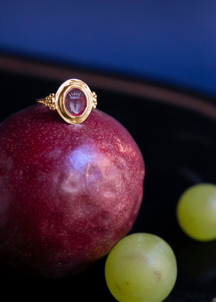 Bague intaille | Or 18 carats | Fait à la main| Alix D. Reynis
