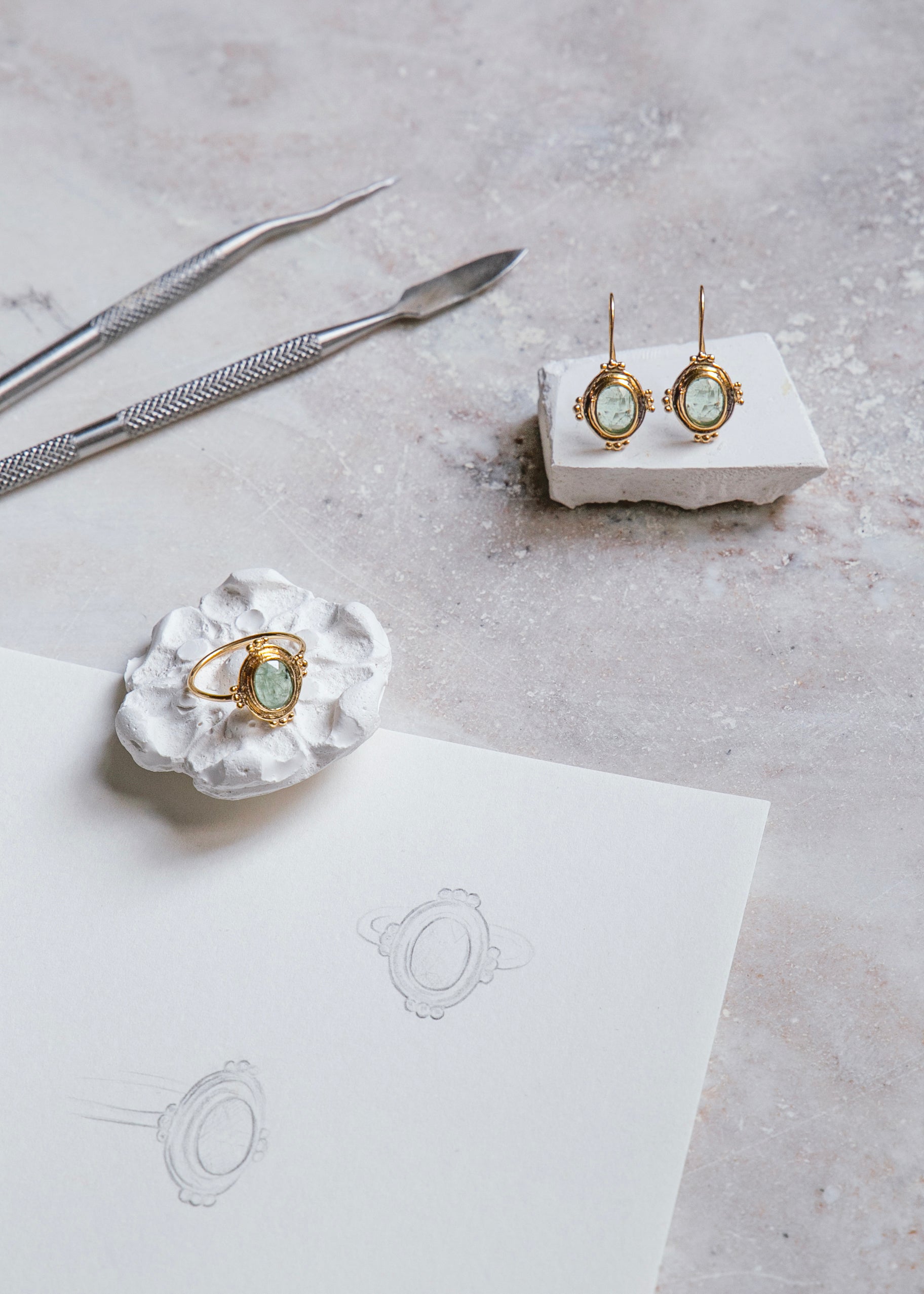 Boucles d'oreilles | Vermeil | Artisanat | Alix D. Reynis
