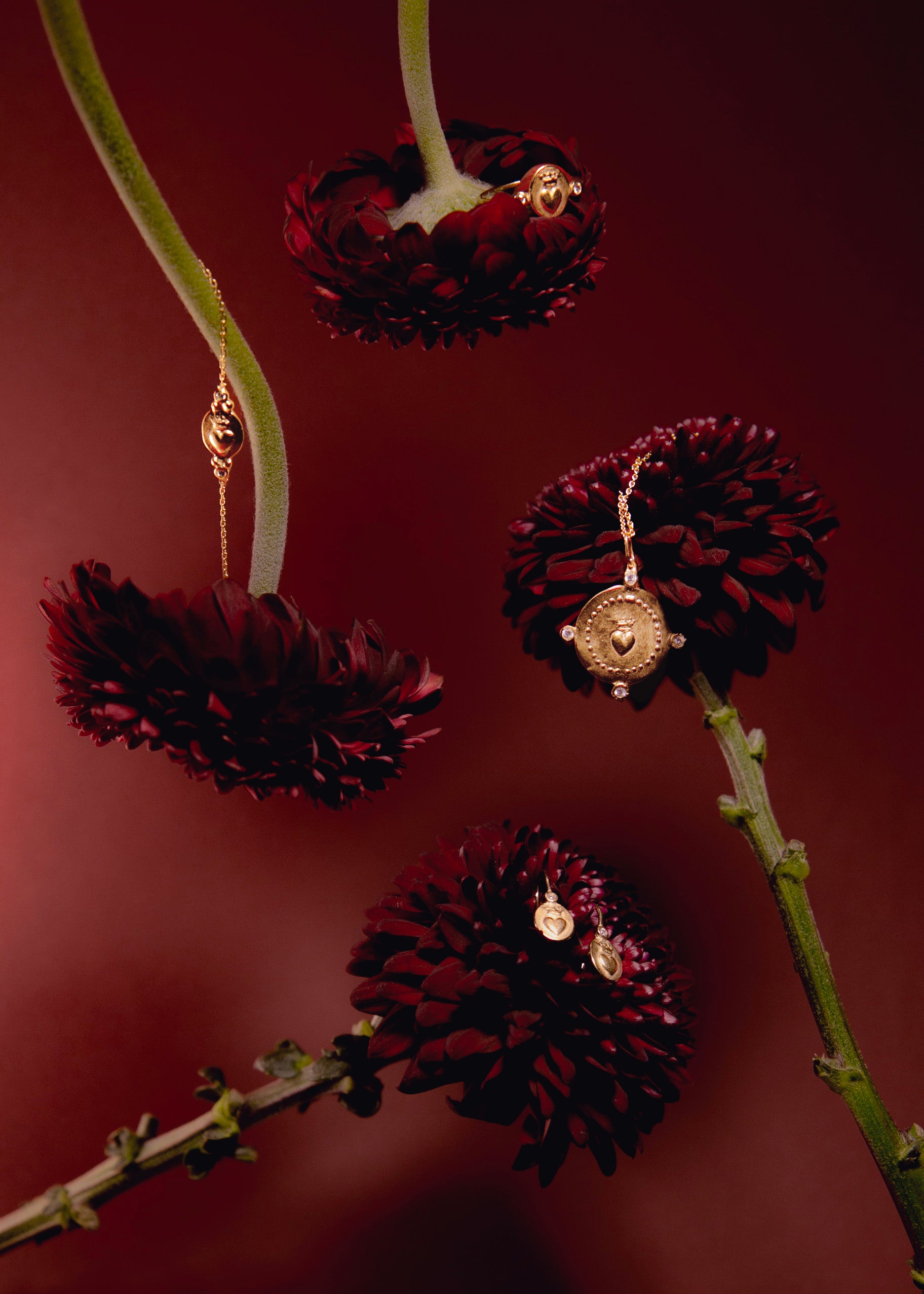 Boucles d'oreilles en vermeil Amore