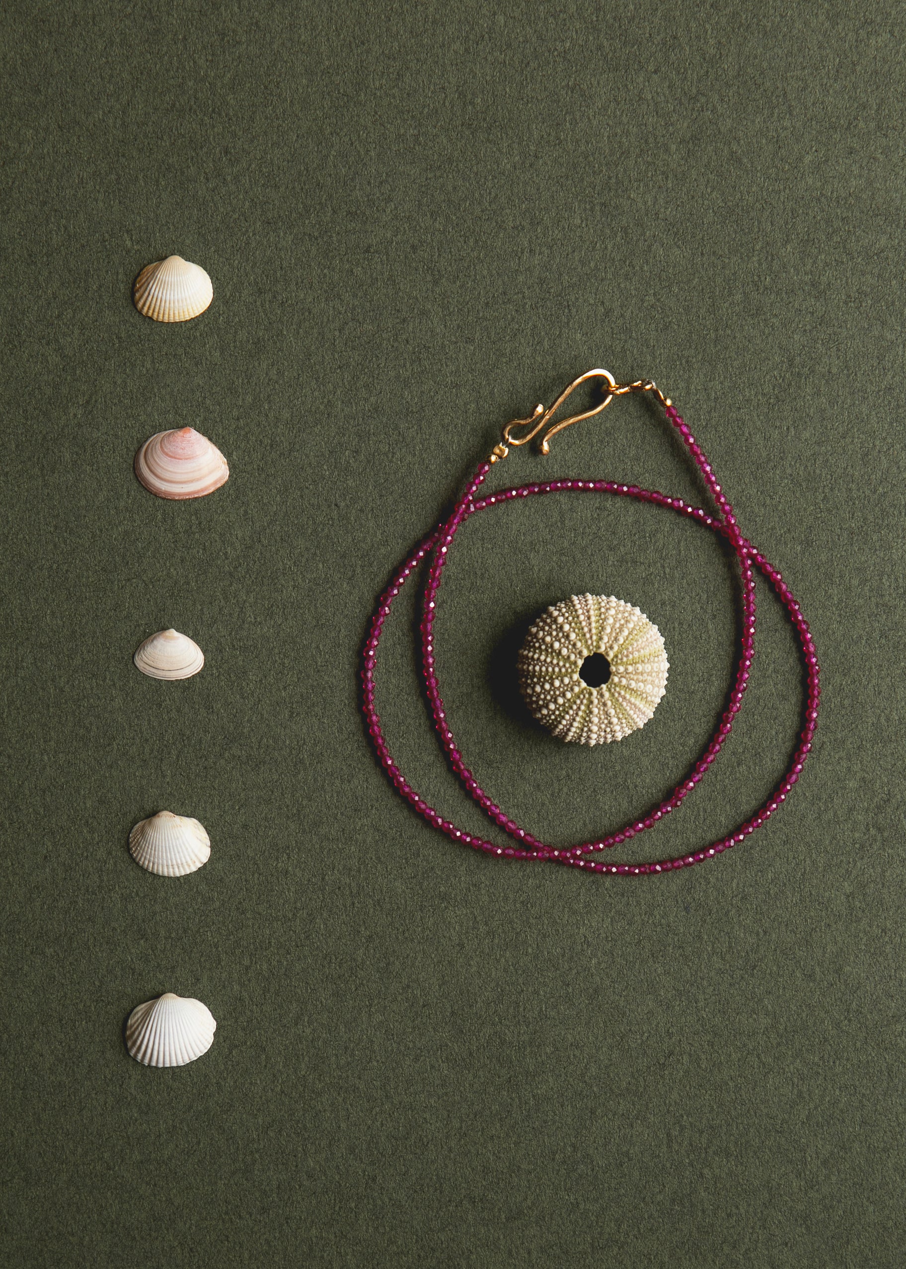 Bracelet en vermeil et perles rubis Talia