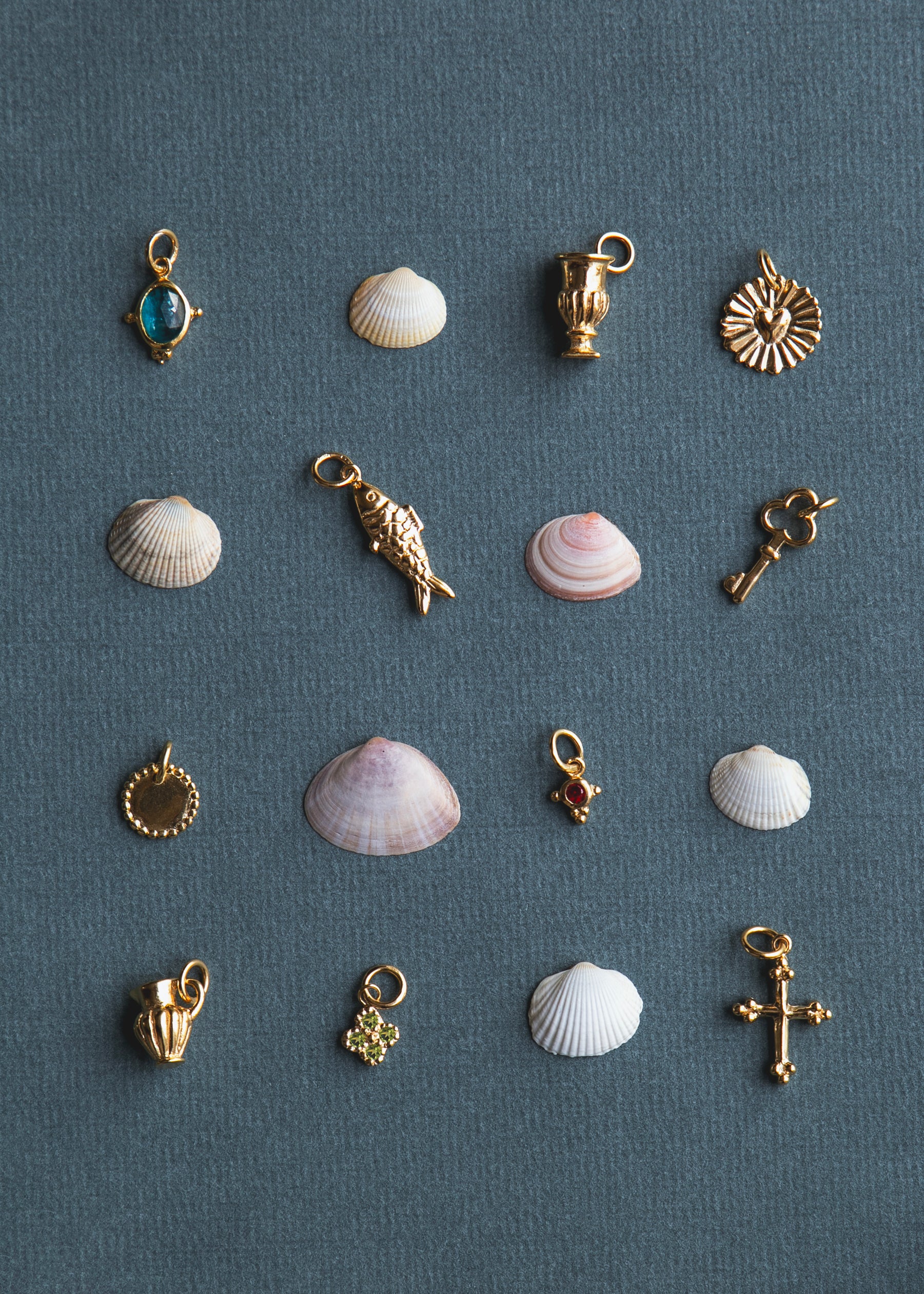 Coeur silver-gilt Amulettes