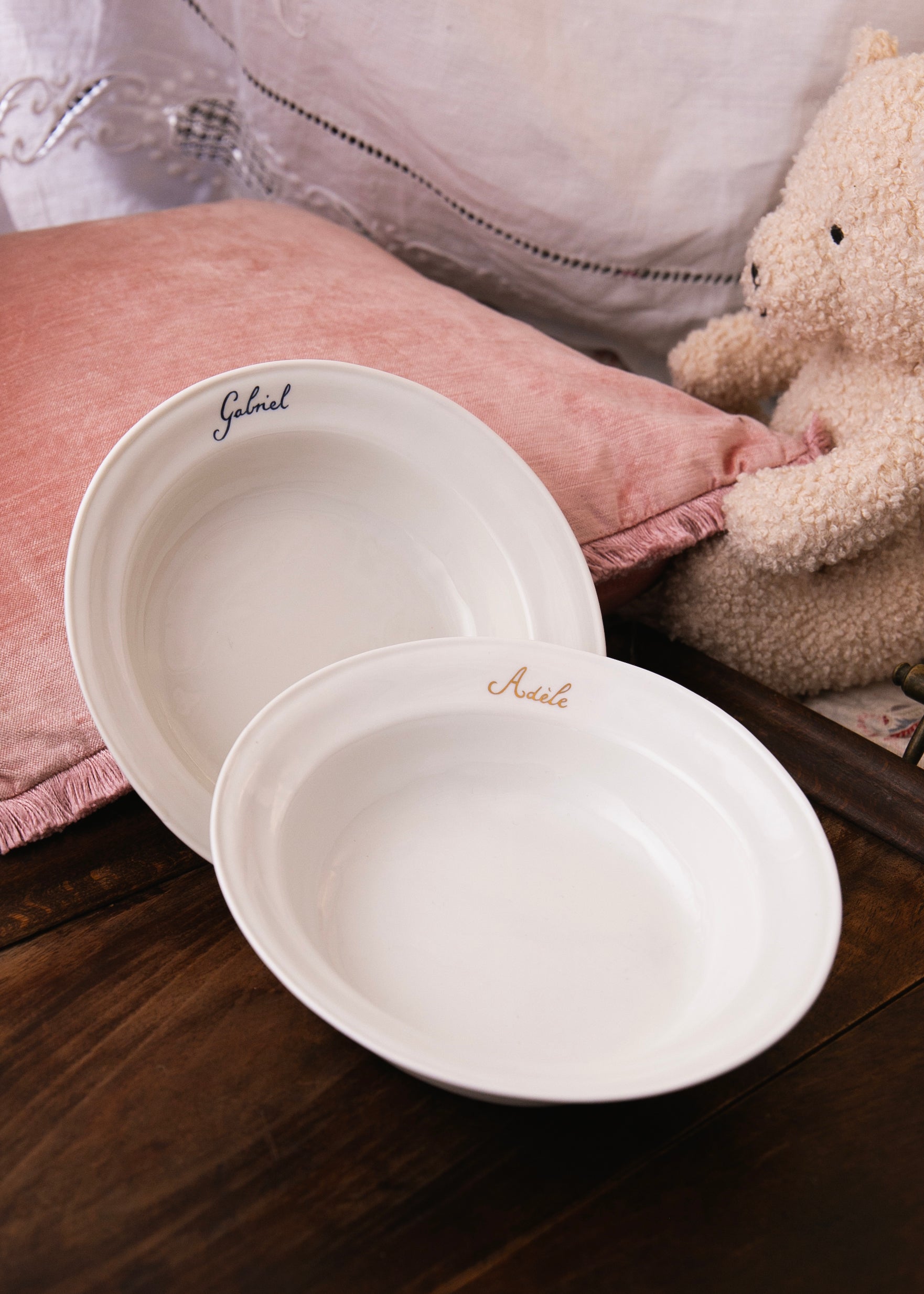 Assiette creuse Fantin en porcelaine blanche