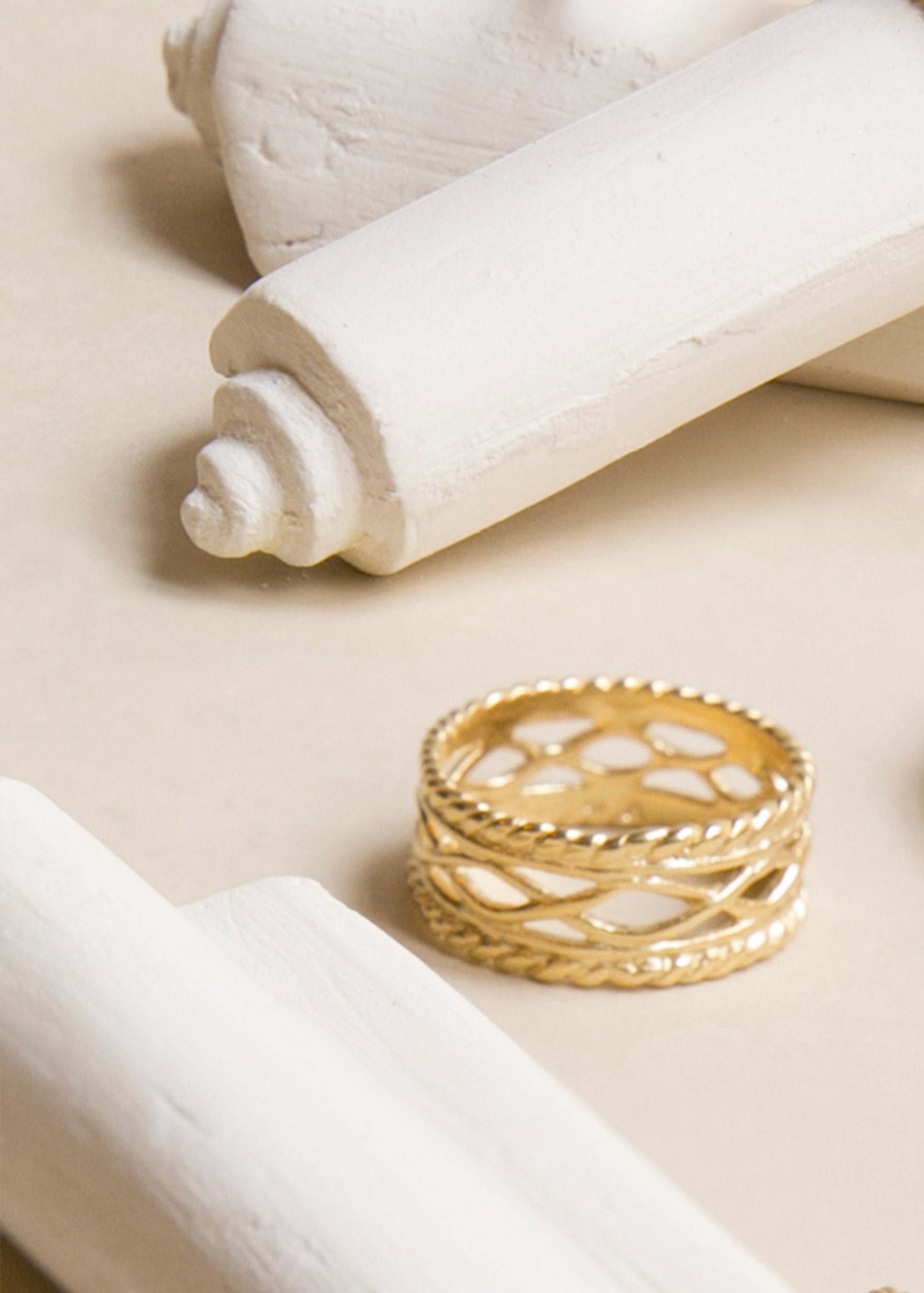 Atalante Silver-gilt ring