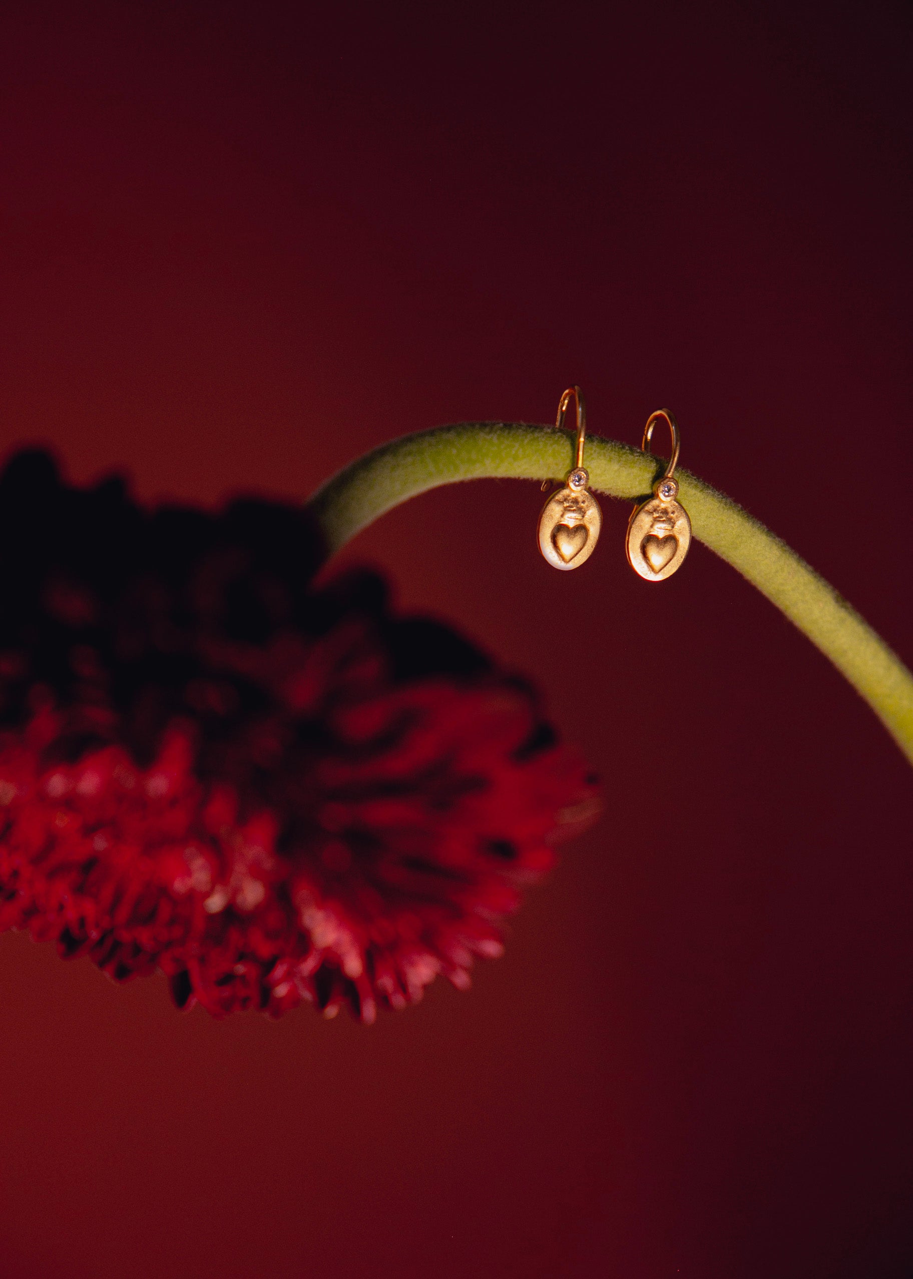 Boucles d'oreilles en vermeil Amore