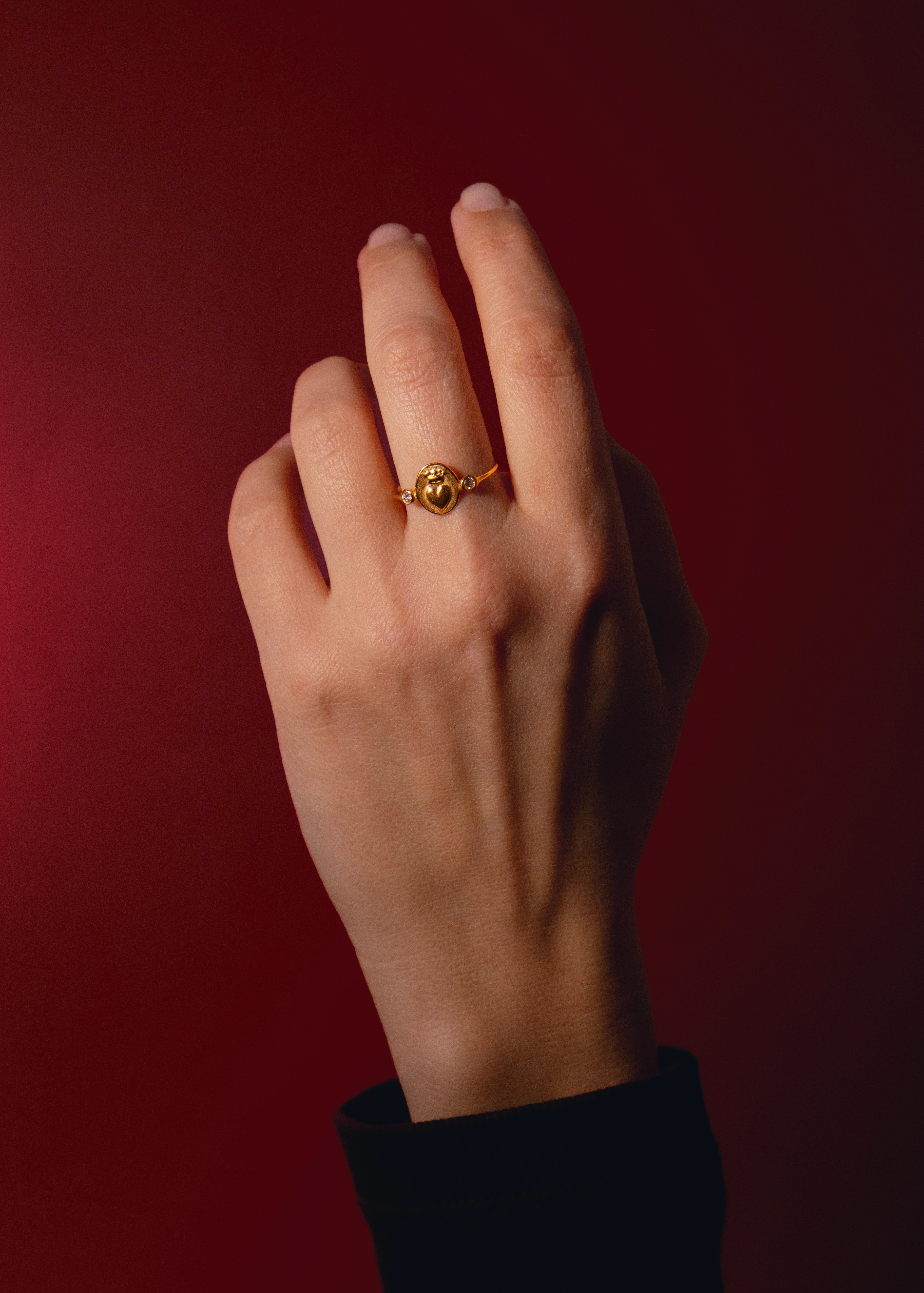 Bague en vermeil Amore