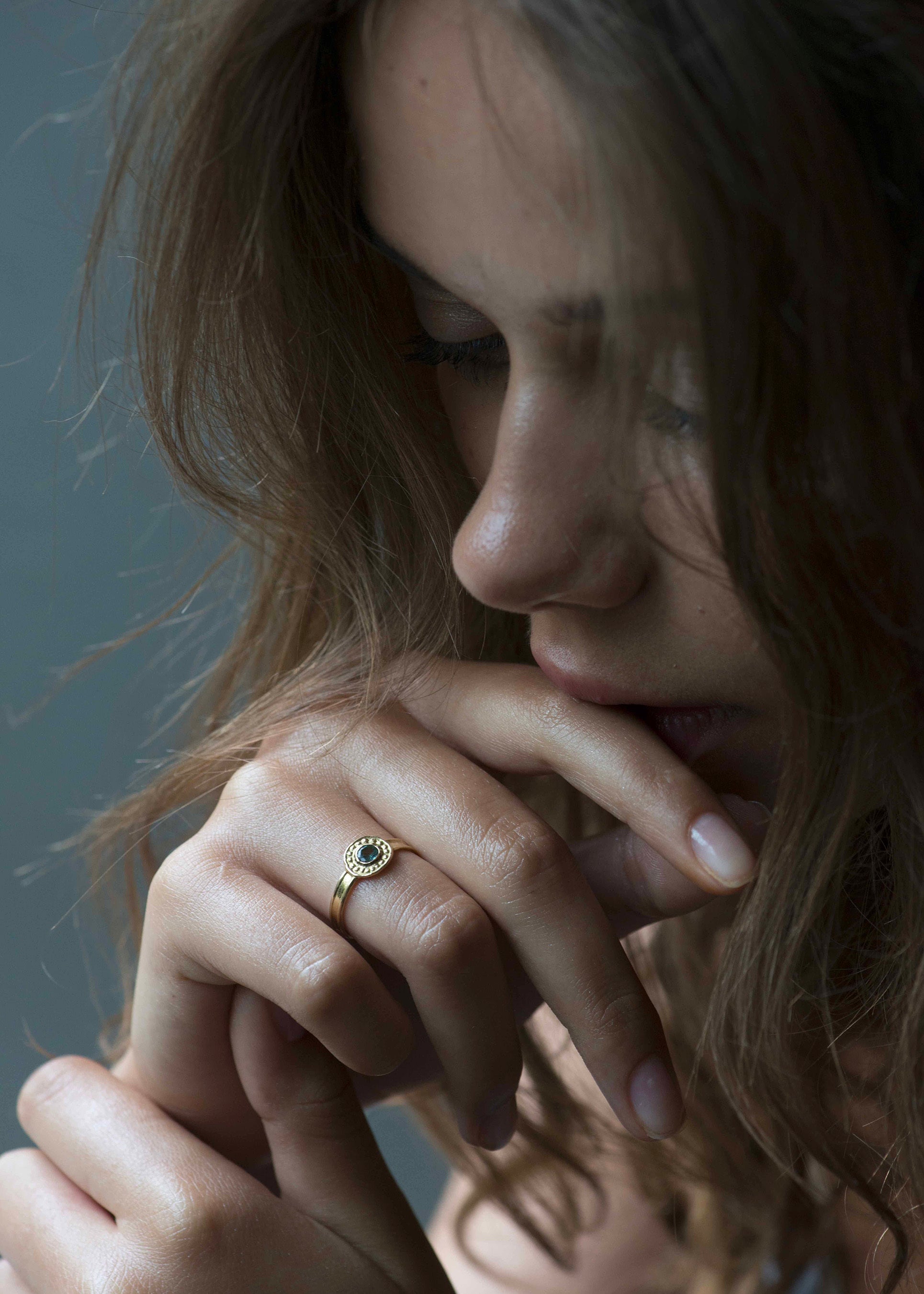 India Silver-gilt ring