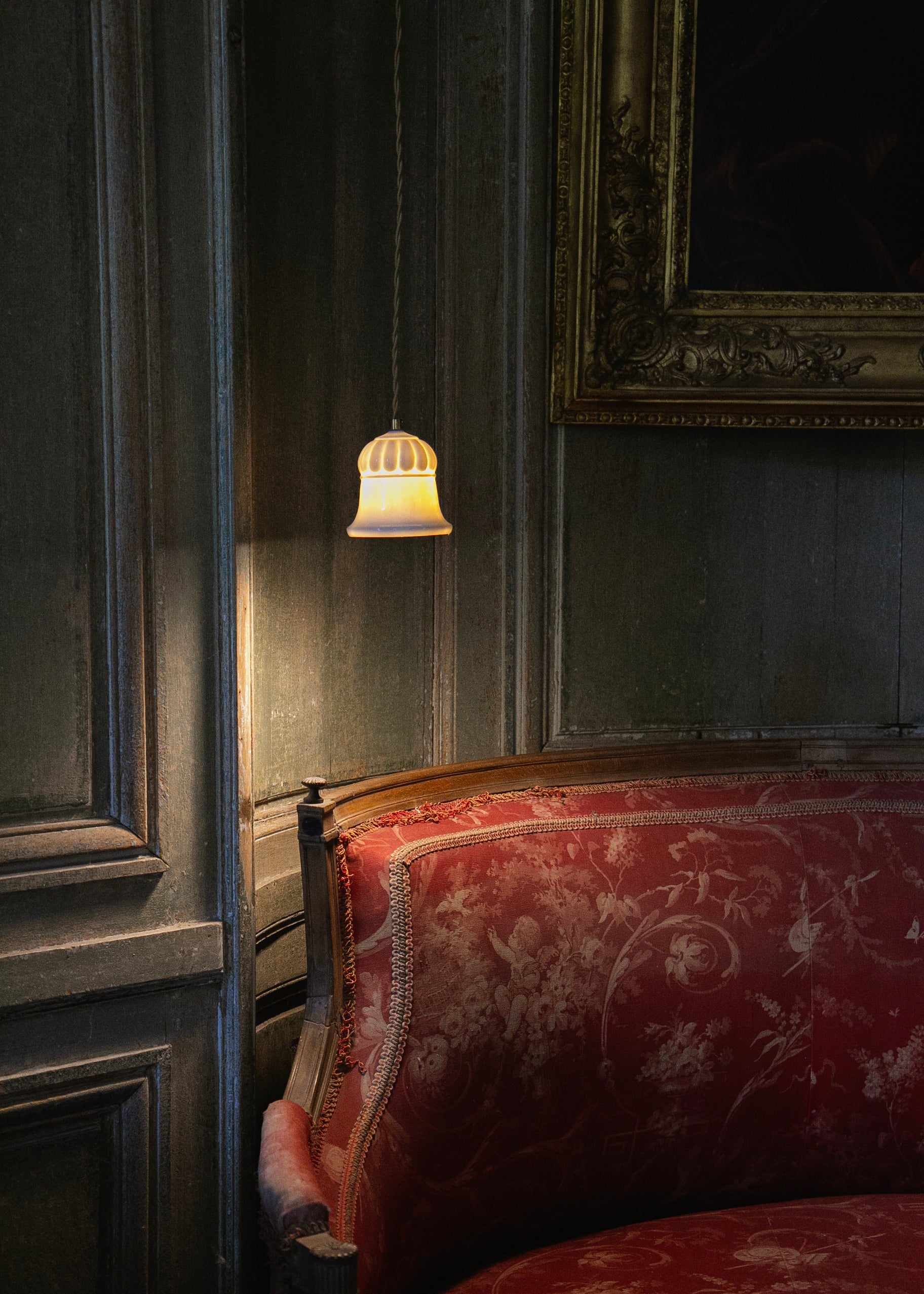 Suspension en porcelaine blanche Médicis