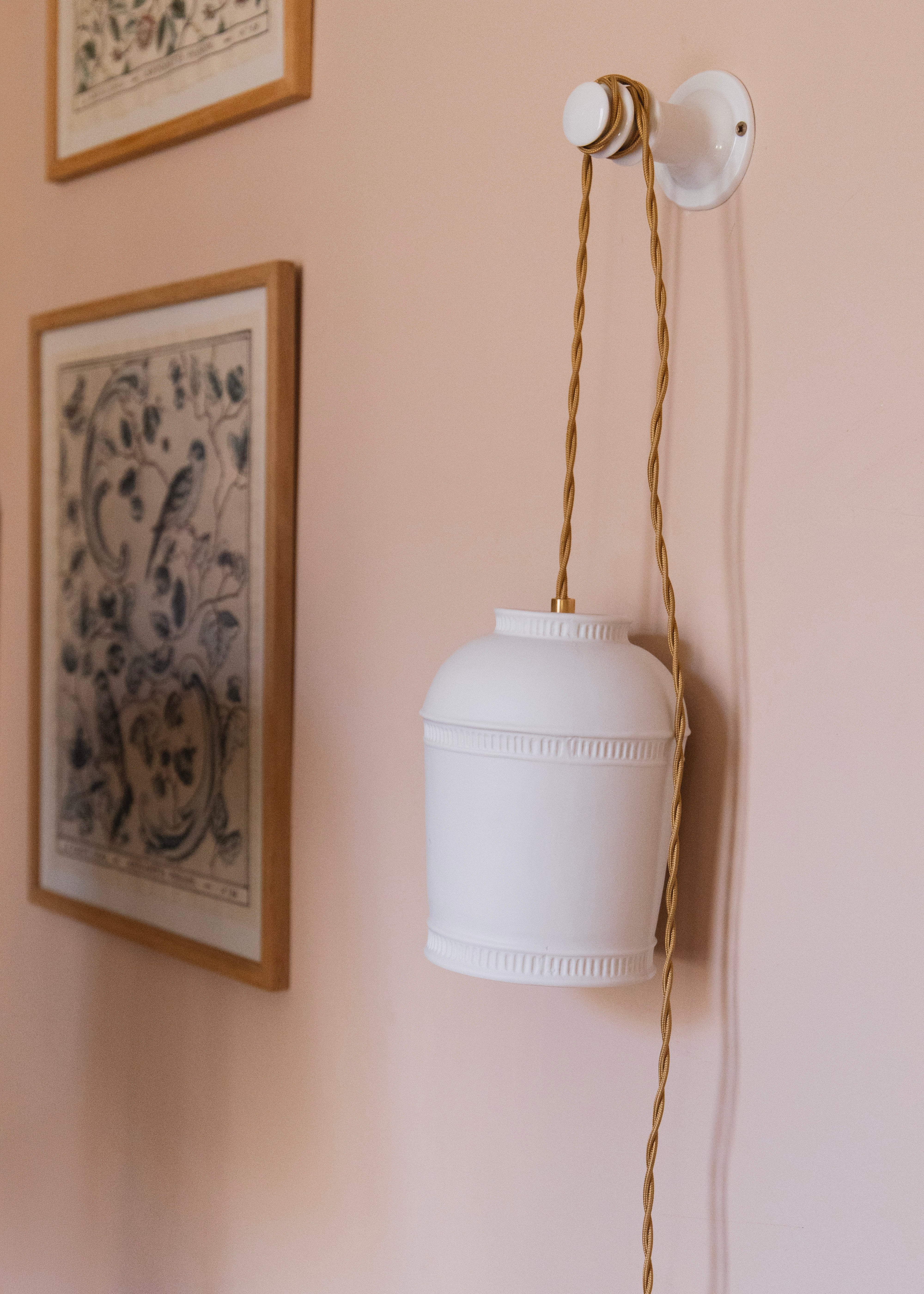 Baladeuse en porcelaine blanche Richelieu