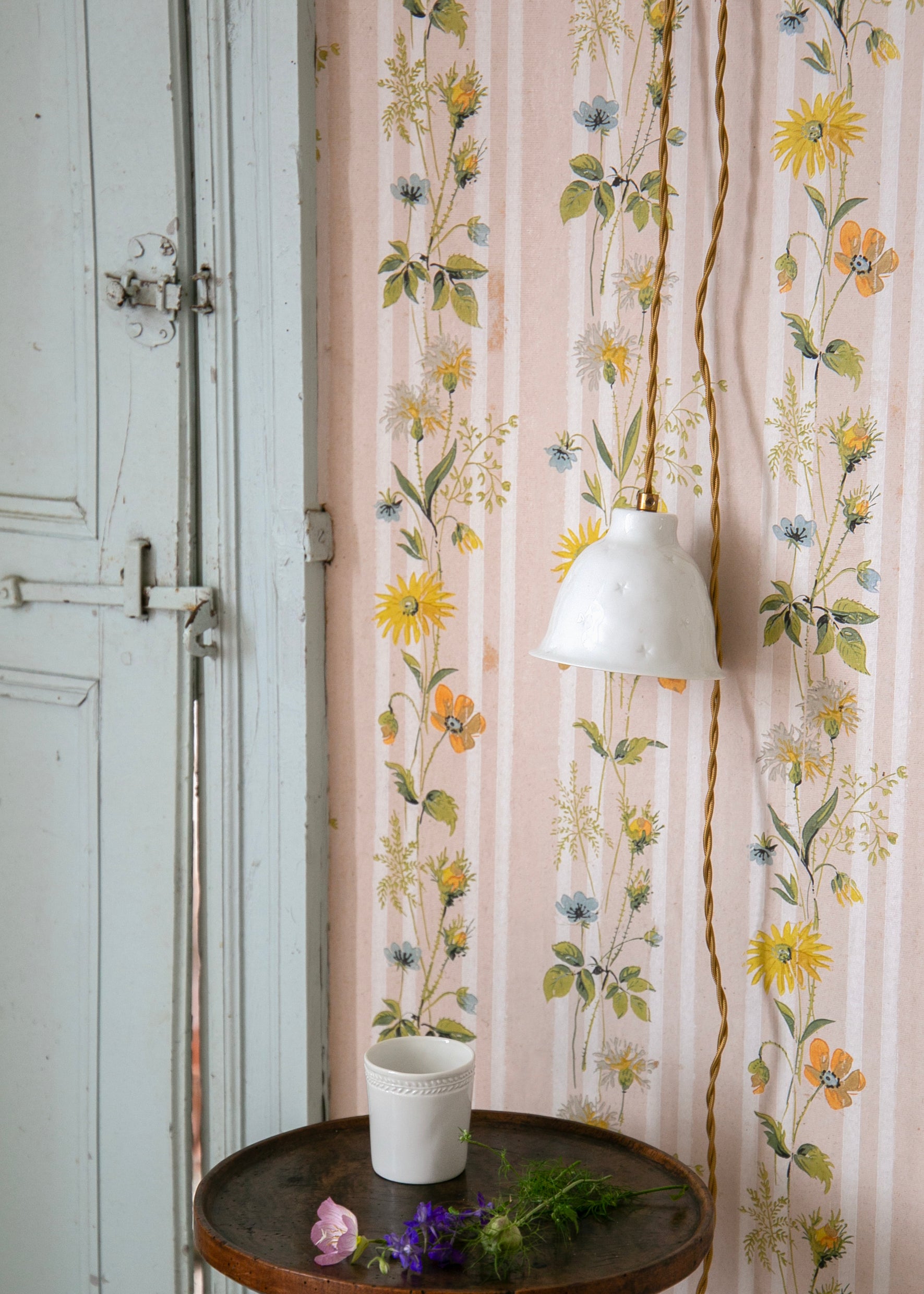 Suspension en porcelaine blanche Mini Nuit Etoilée