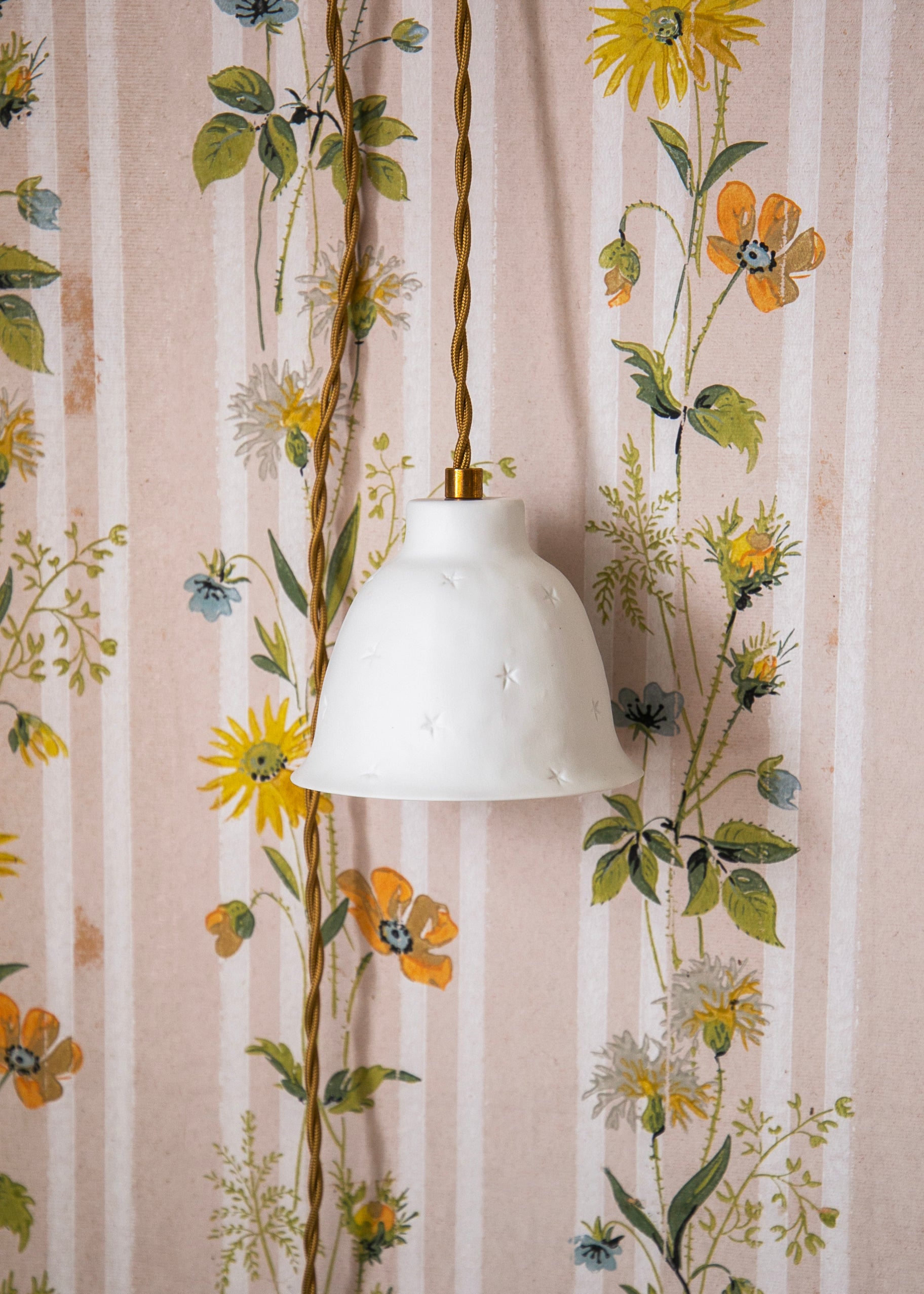 Suspension en porcelaine blanche Mini Nuit Etoilée