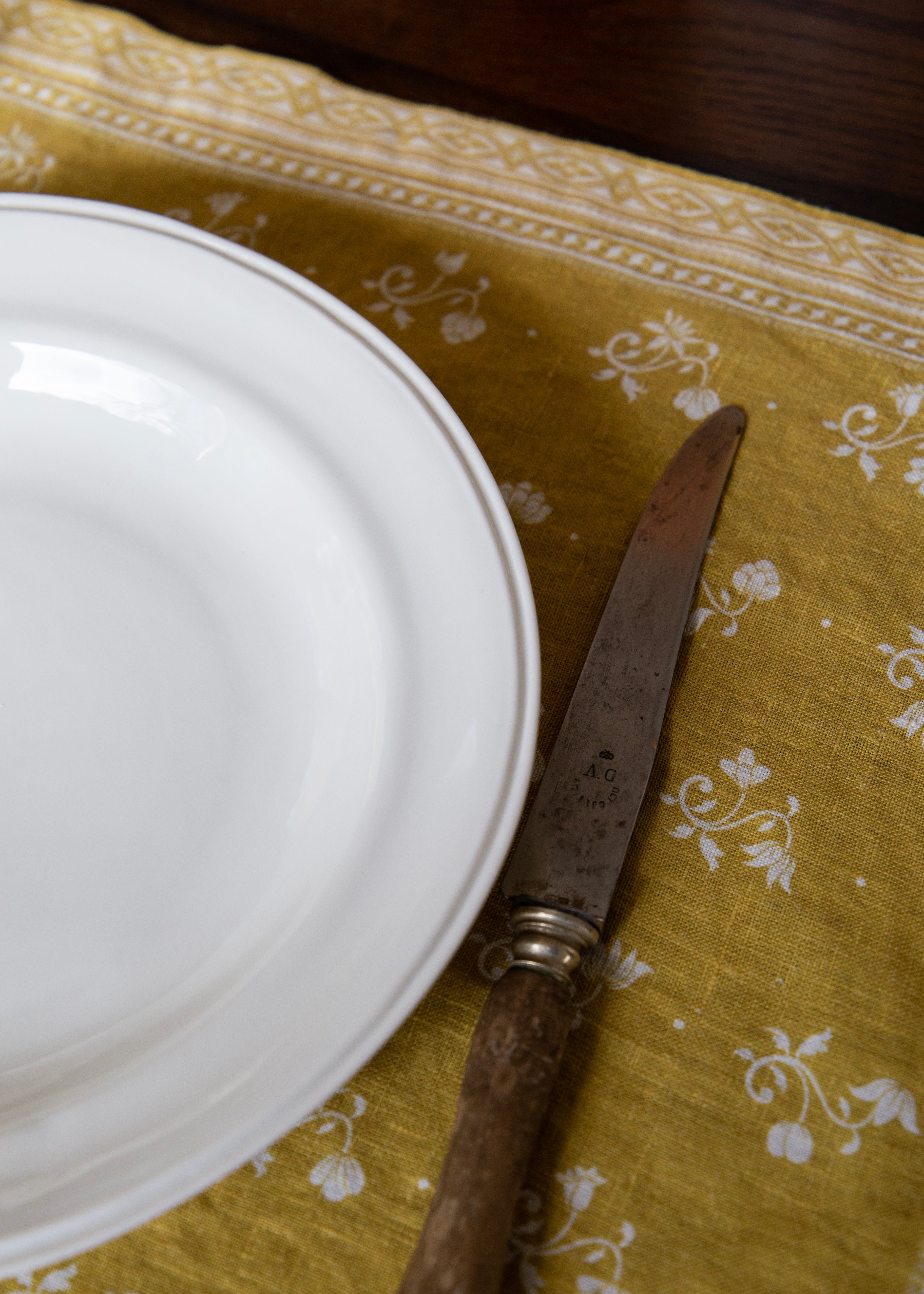 Bistrot white porcelain dessert plate