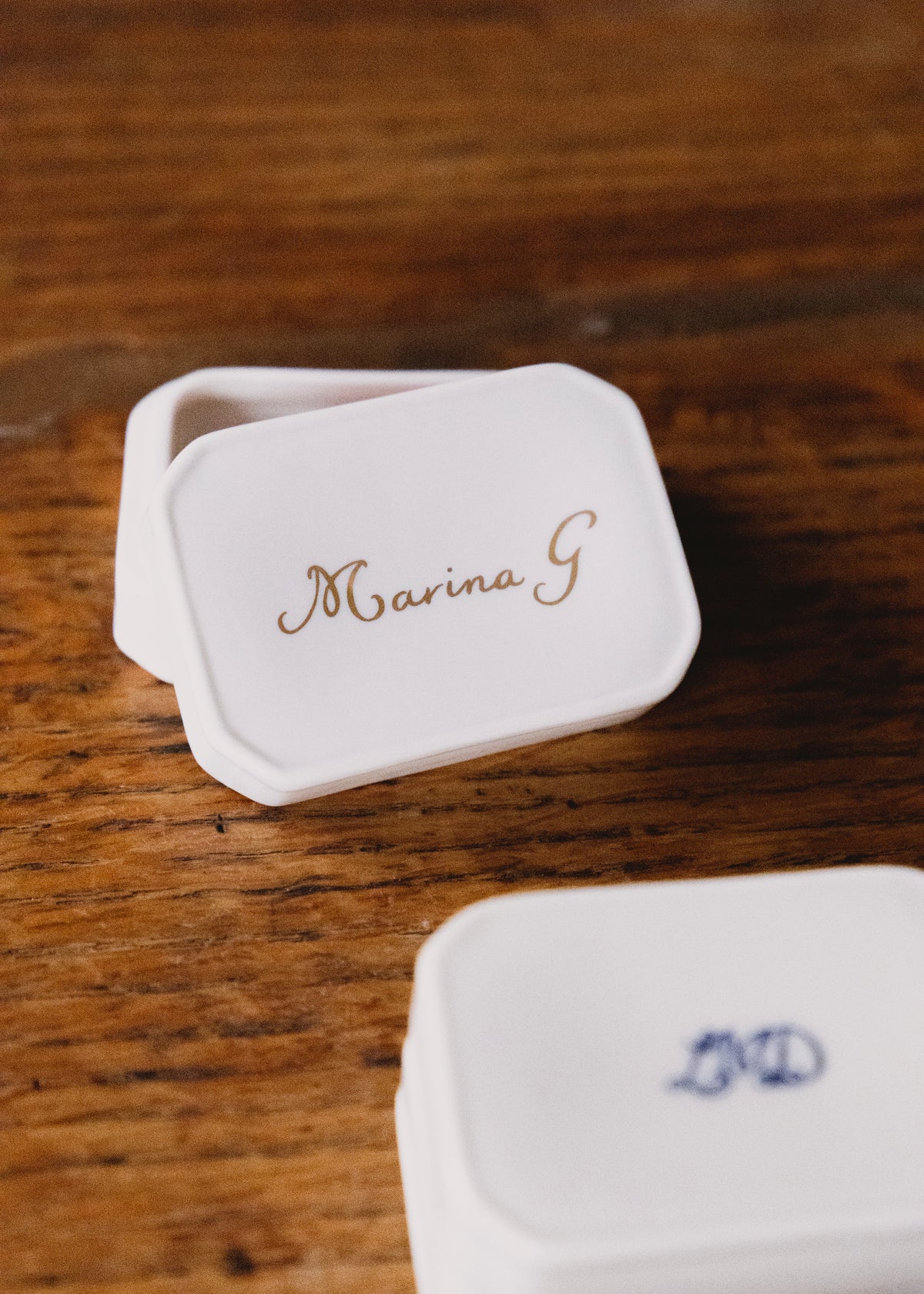 Fantin Octagonal Box in white porcelain