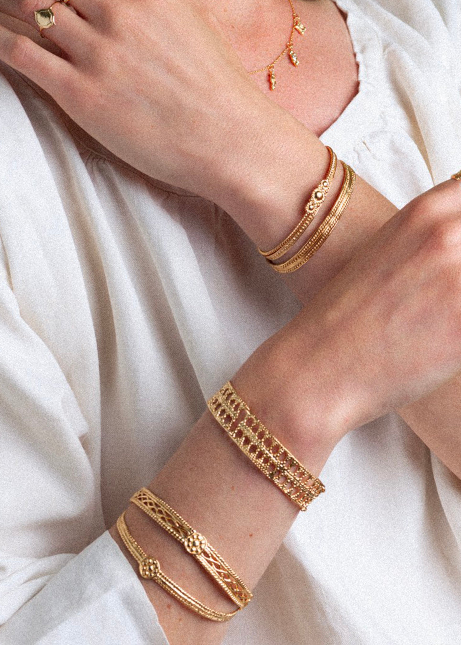 Amédée Silver-gilt bangle bracelet