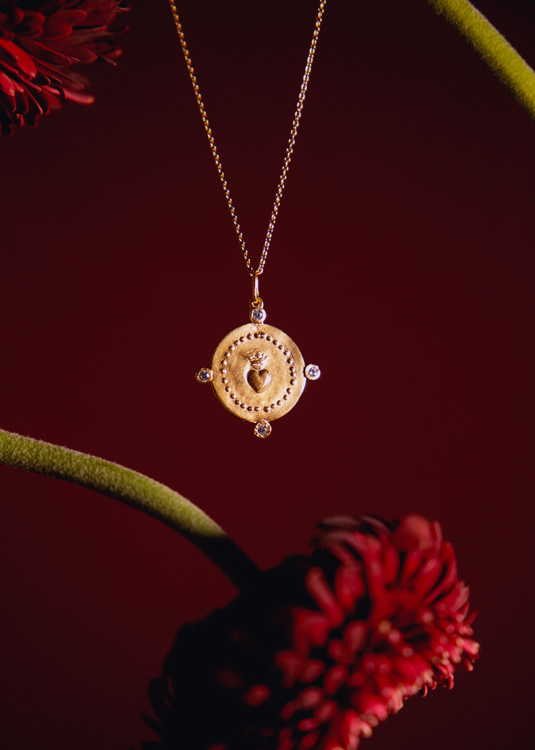 Collier en vermeil Amore