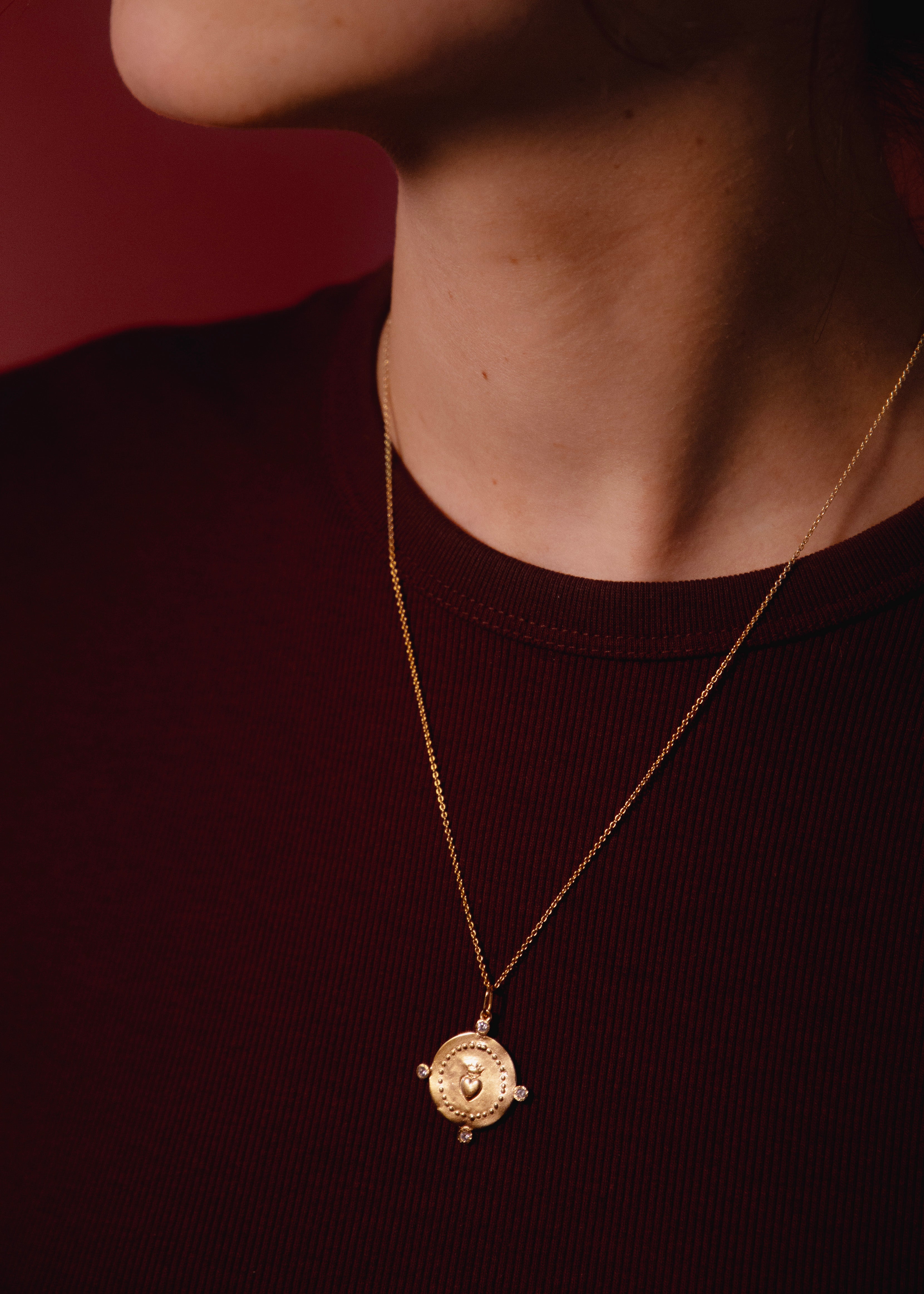 Collier en vermeil Amore