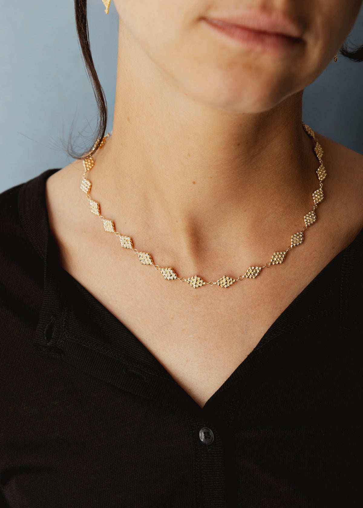 Collier en plaqué or Thalna