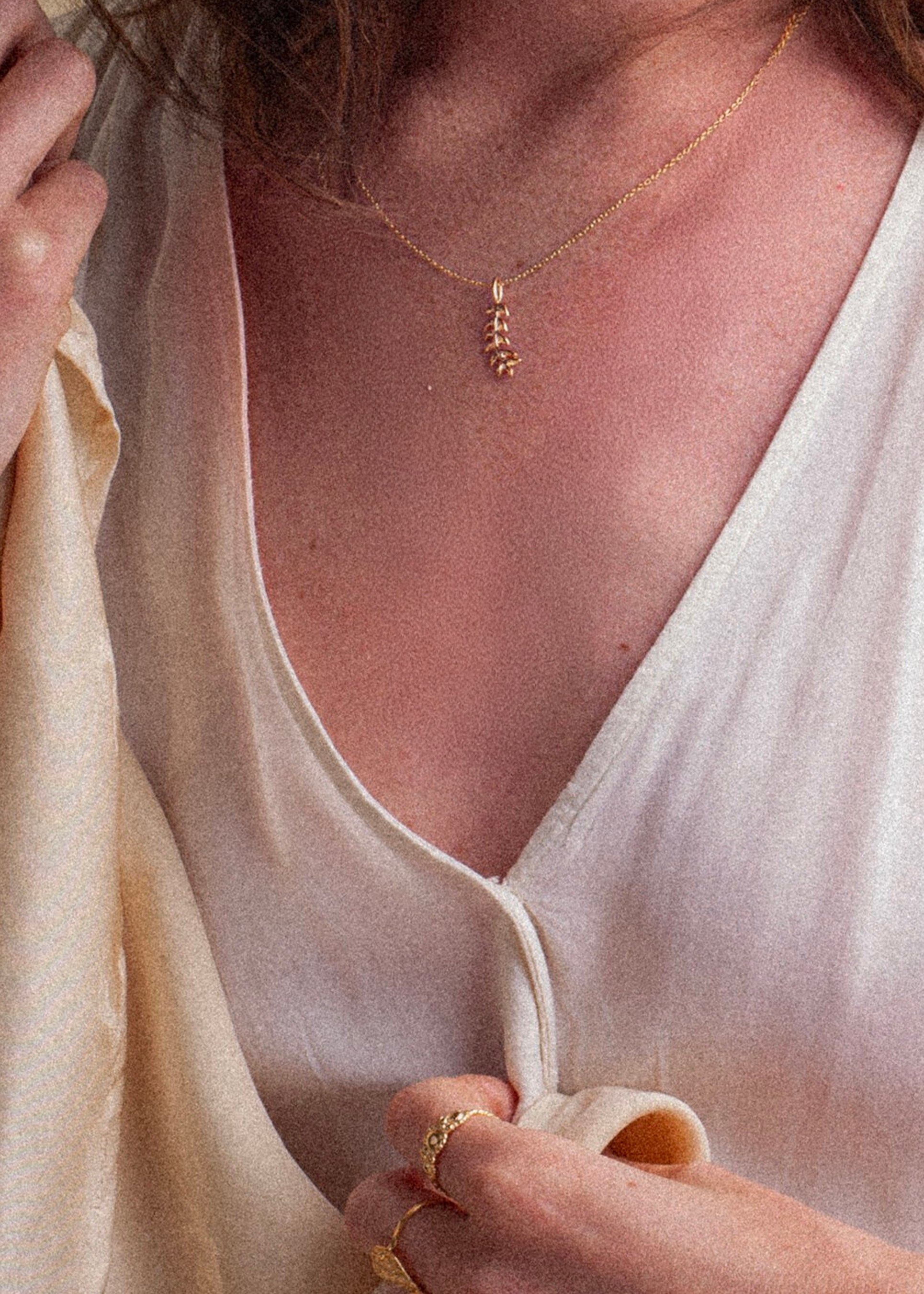 Epis Silver-gilt necklace