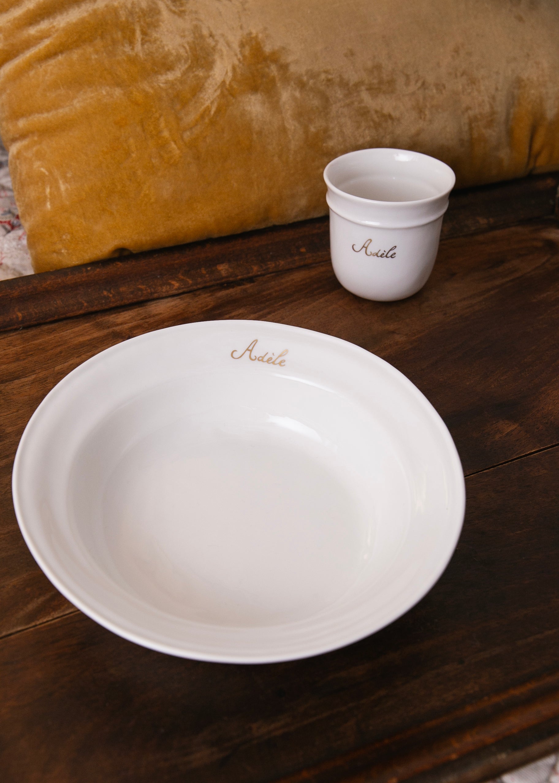 Assiette creuse Fantin en porcelaine blanche