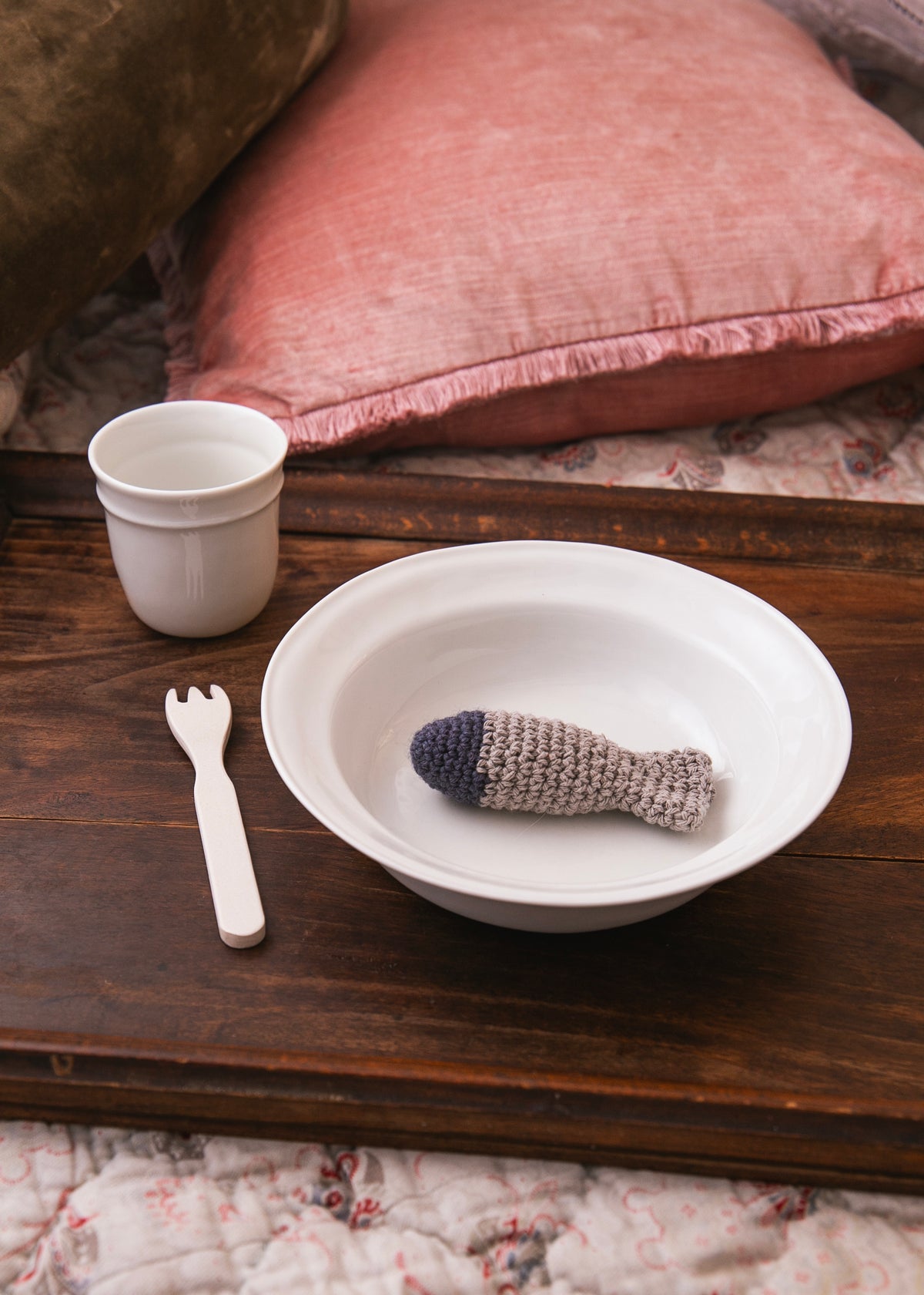 Fantin soup plate in white porcelain