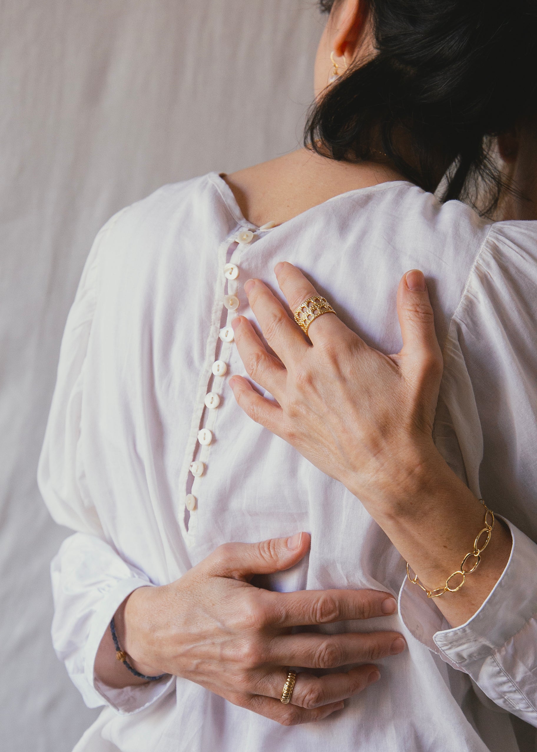 Lucrèce Silver-gilt ring