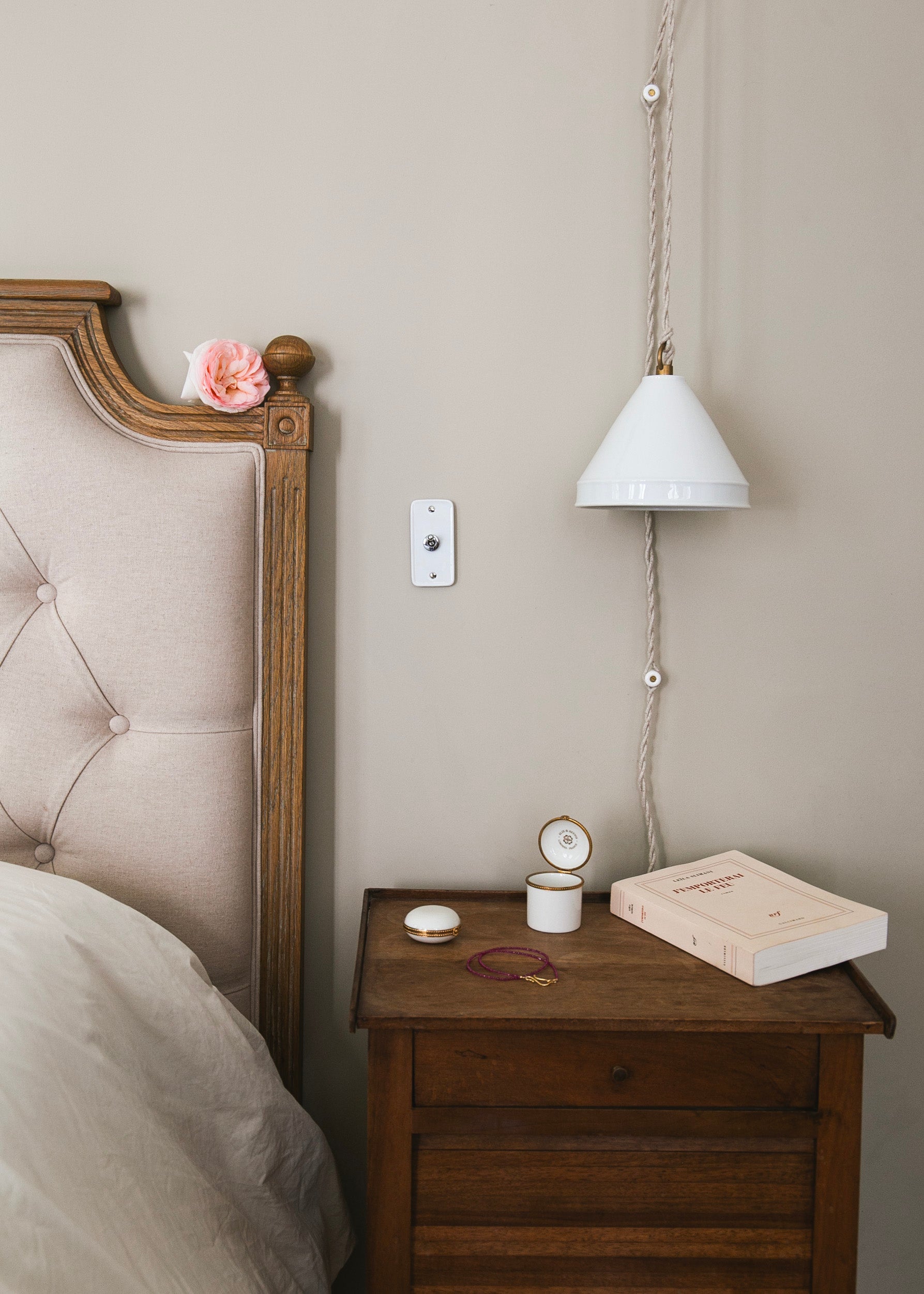 Interrupteur ADR x HI Simple en Porcelaine Blanche