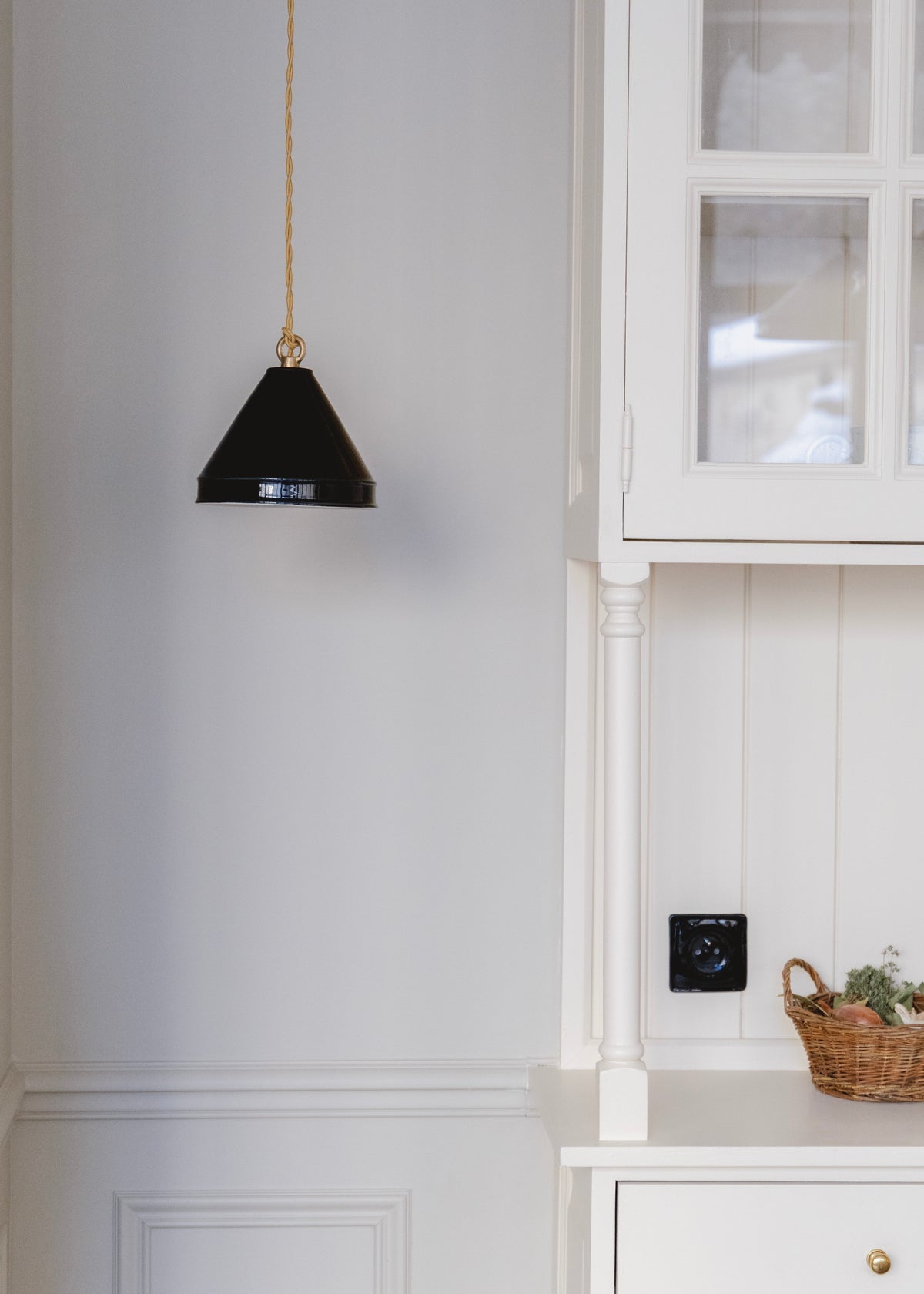 Suspension en porcelaine noire Behor