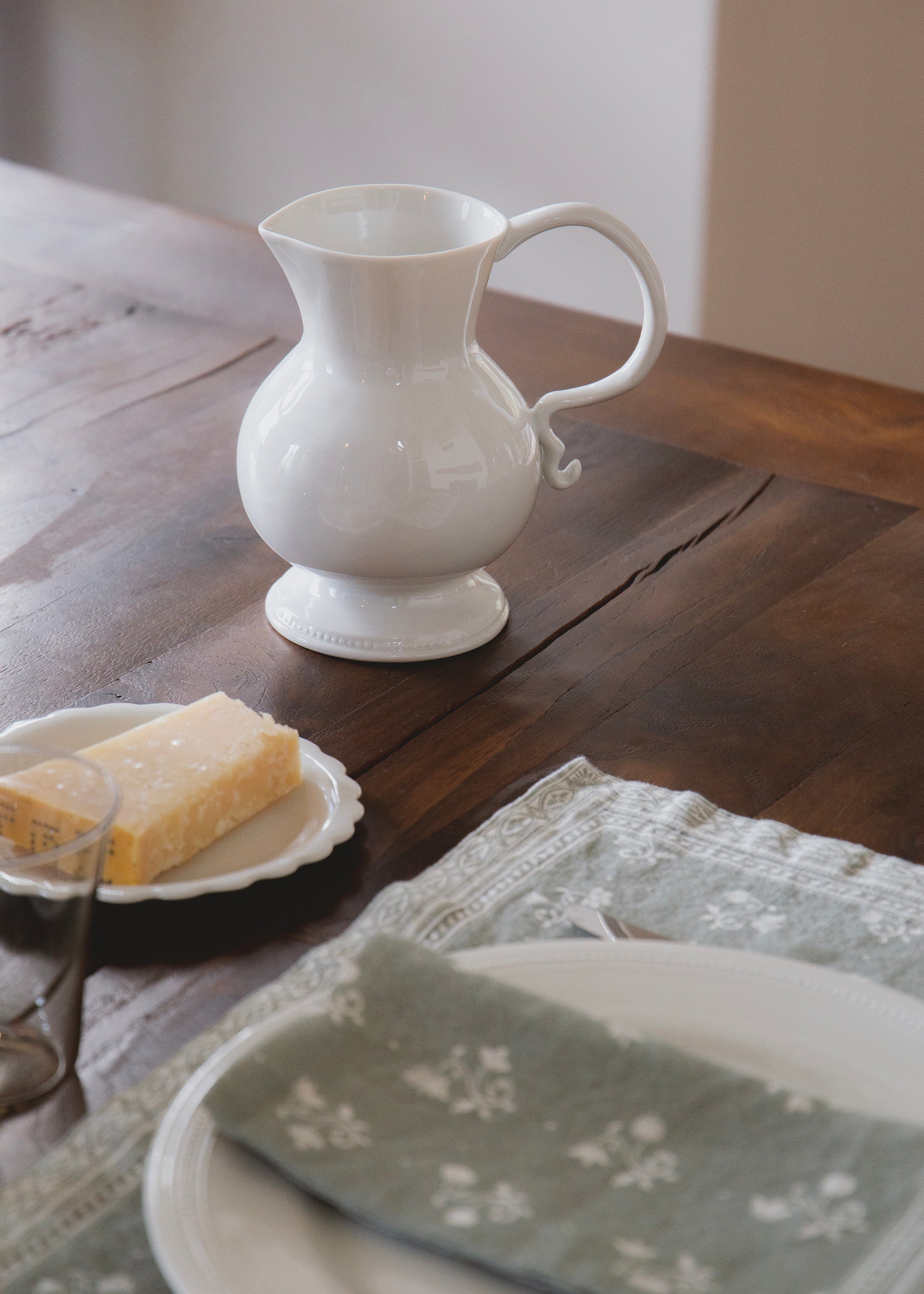 Louis XVI pitcher in white porcelain