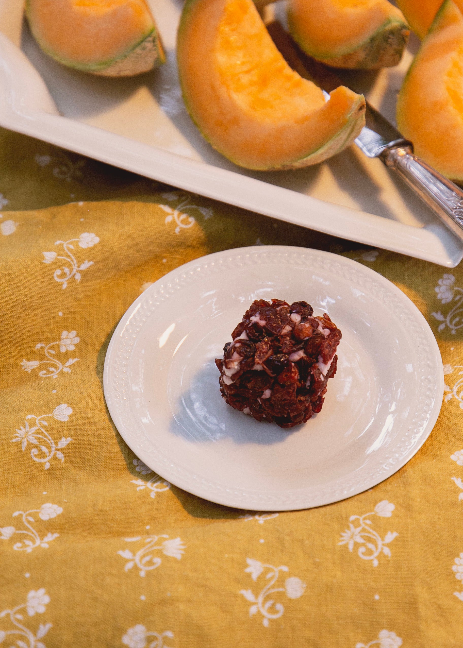 Nappe carrée Henriette 160 cm x 160 cm en lin - Ocre