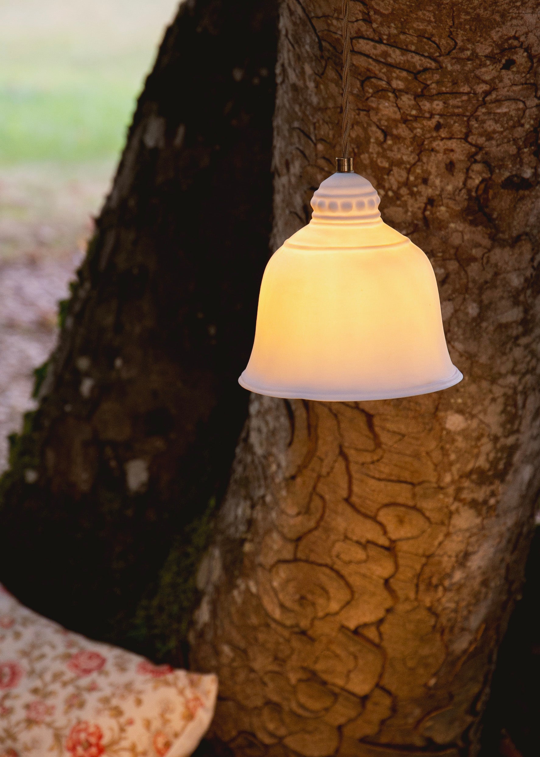 Angkor white porcelain pendant light