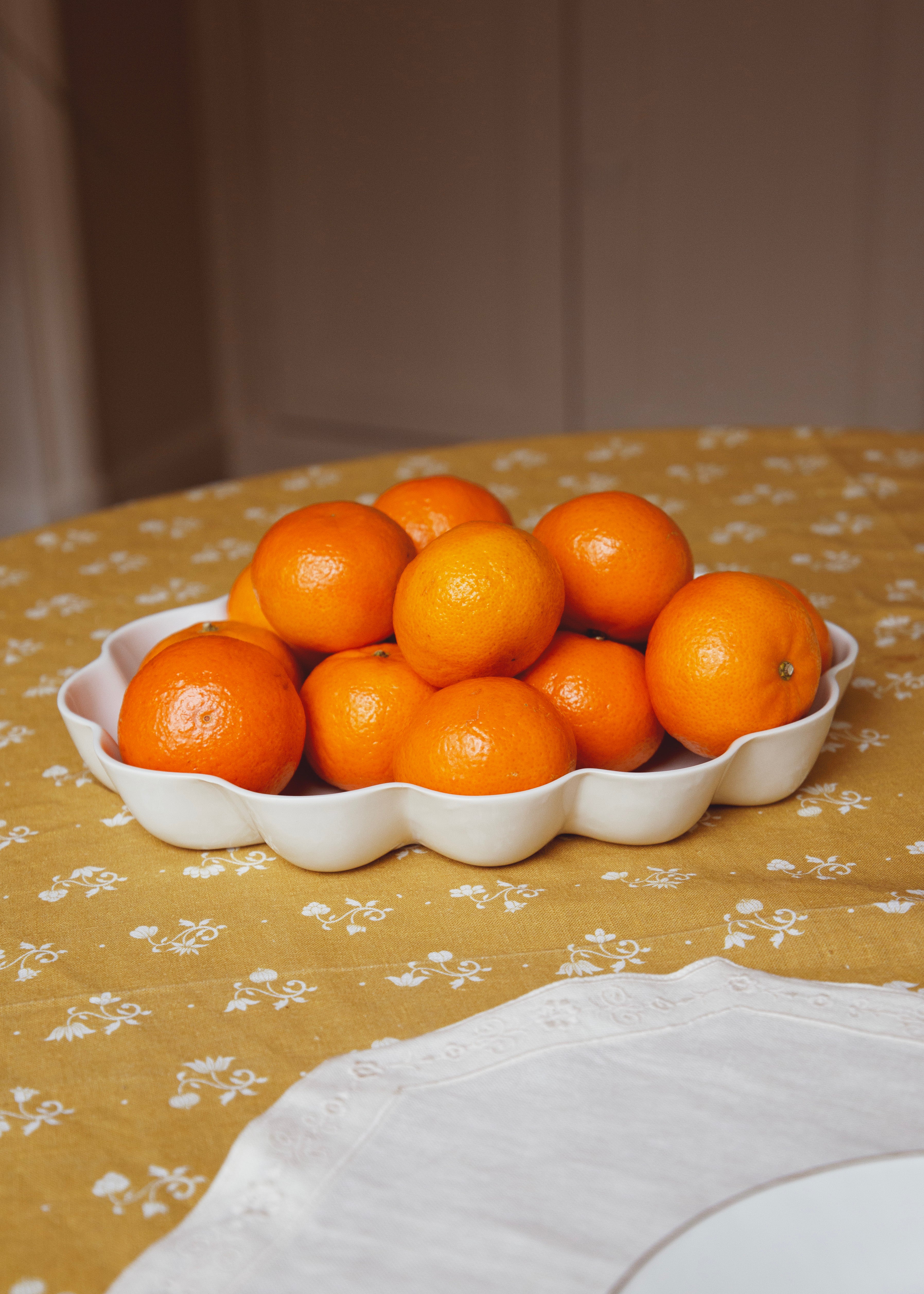 Vénus presentation dish in white porcelain