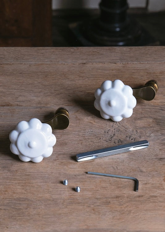 Limoges porcelain door handle