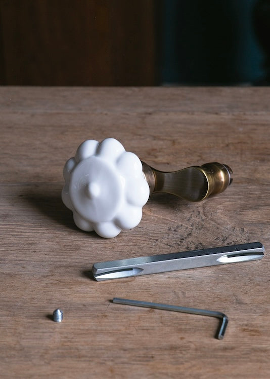 Limoges porcelain door handle