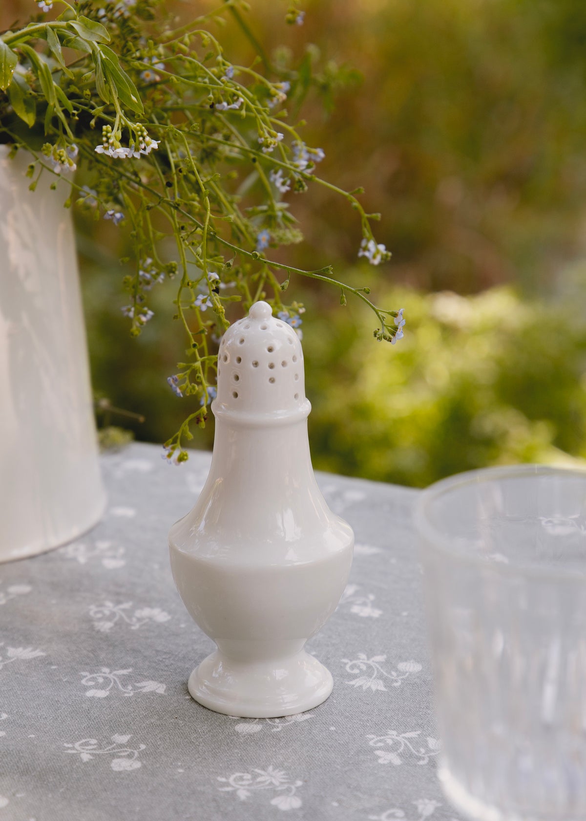 Sucrier Simple en porcelaine de blanche