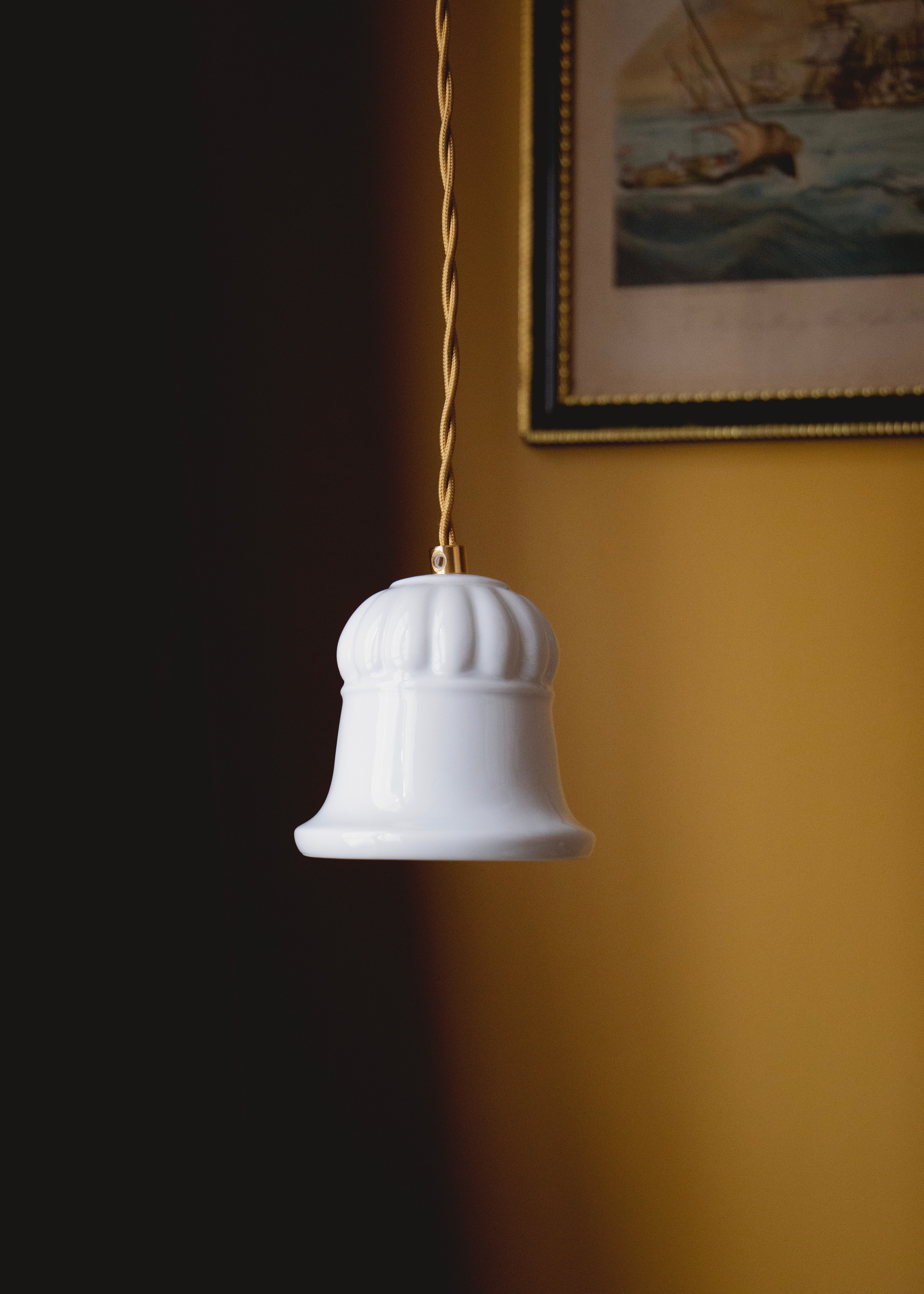 Suspension en porcelaine blanche Médicis