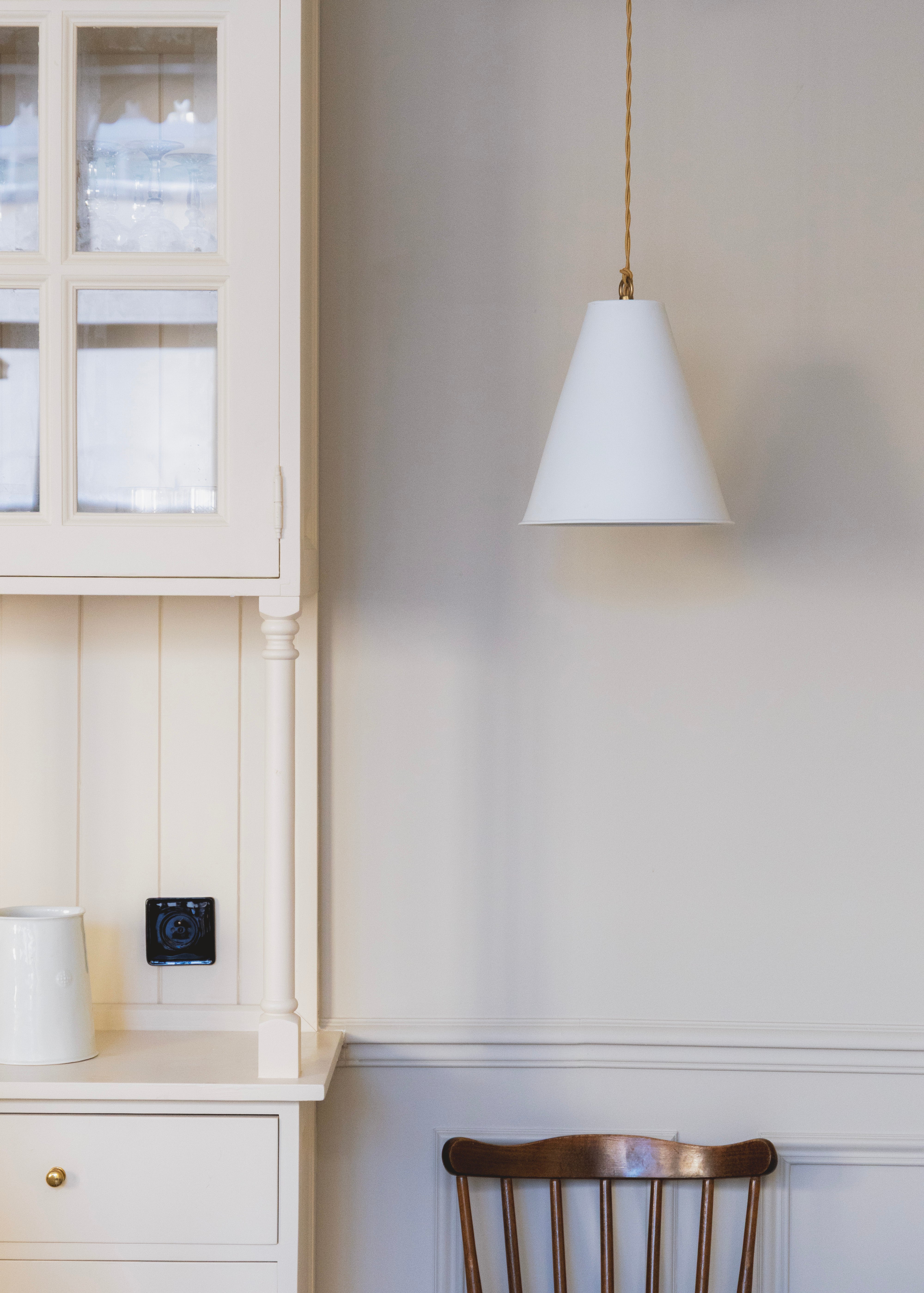 Grande suspension en porcelaine Nissim