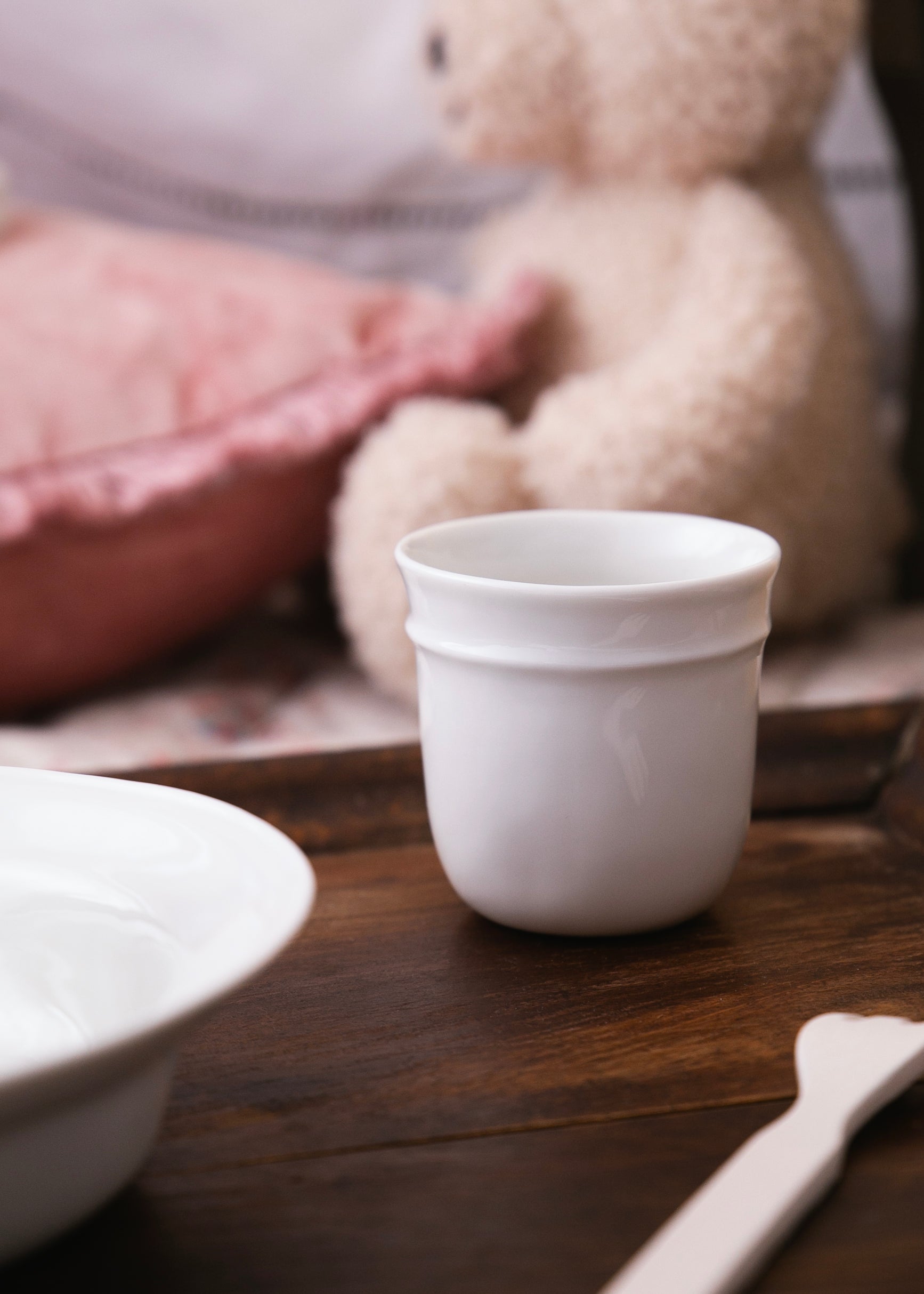 Fantin tumbler in white porcelain
