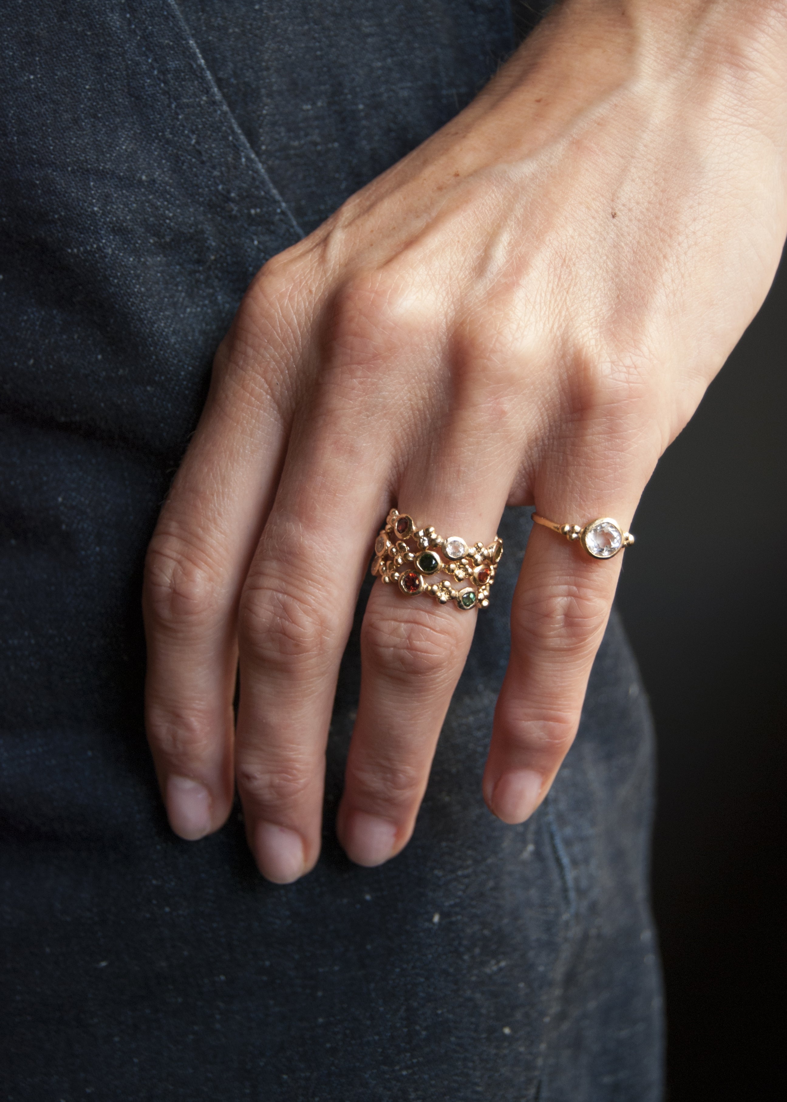 Chance Silver-gilt ring