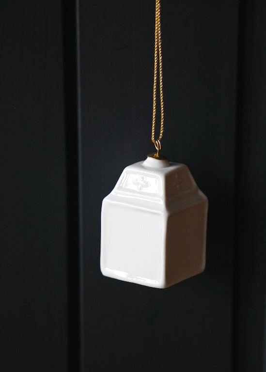 Clochette Paris en porcelaine blanche de Limoges