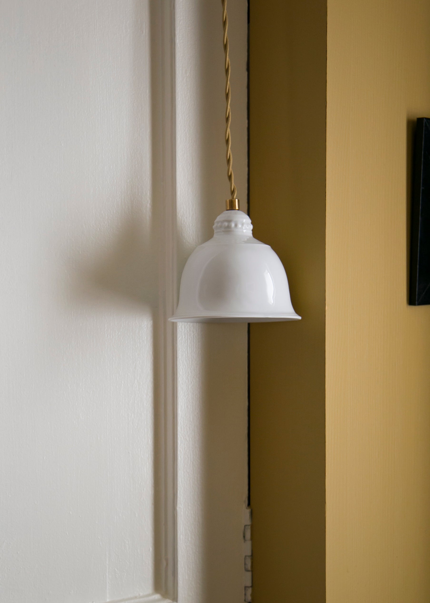 Suspension en porcelaine blanche Mini Angkor