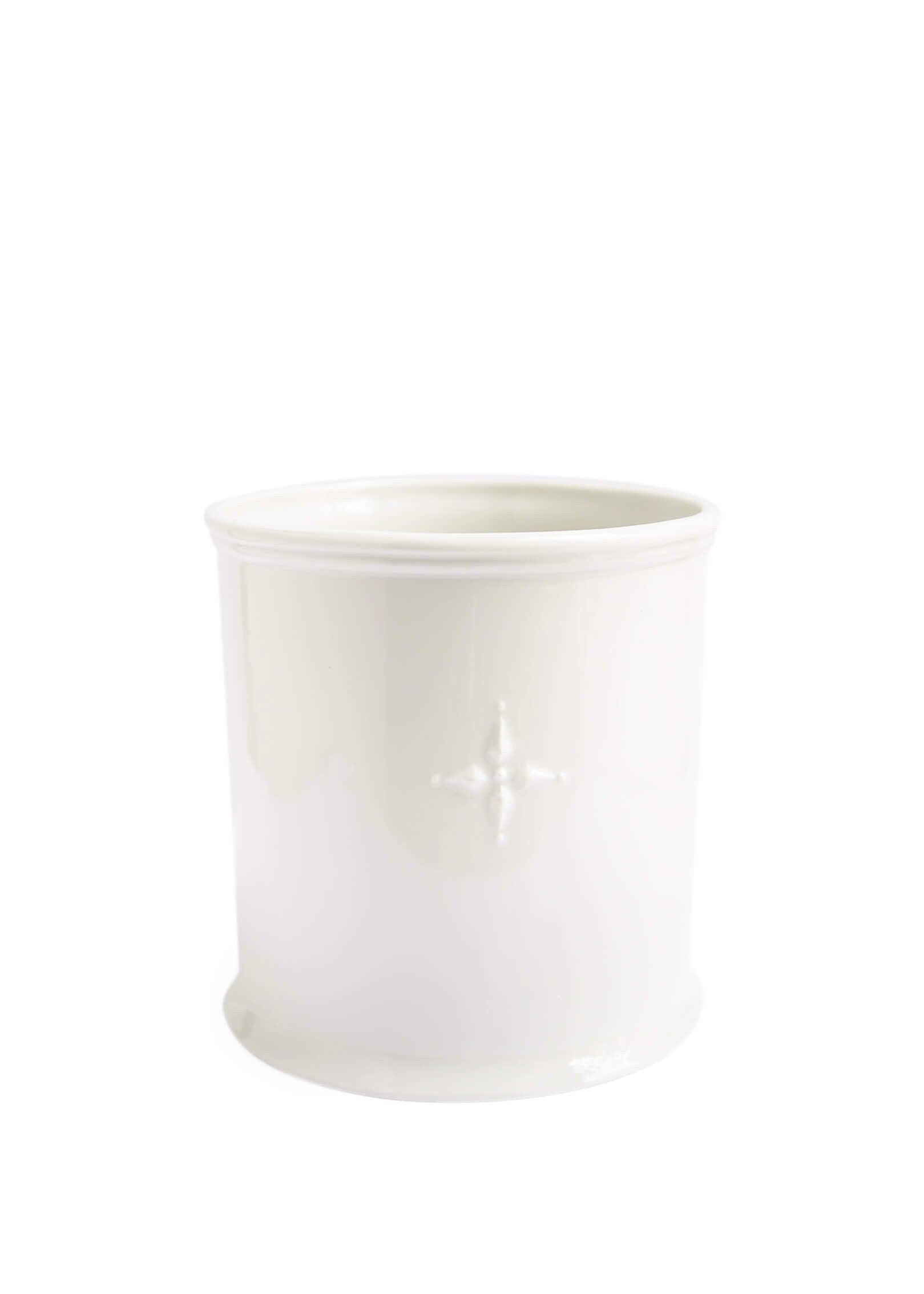 Lutèce white porcelain utensil pot