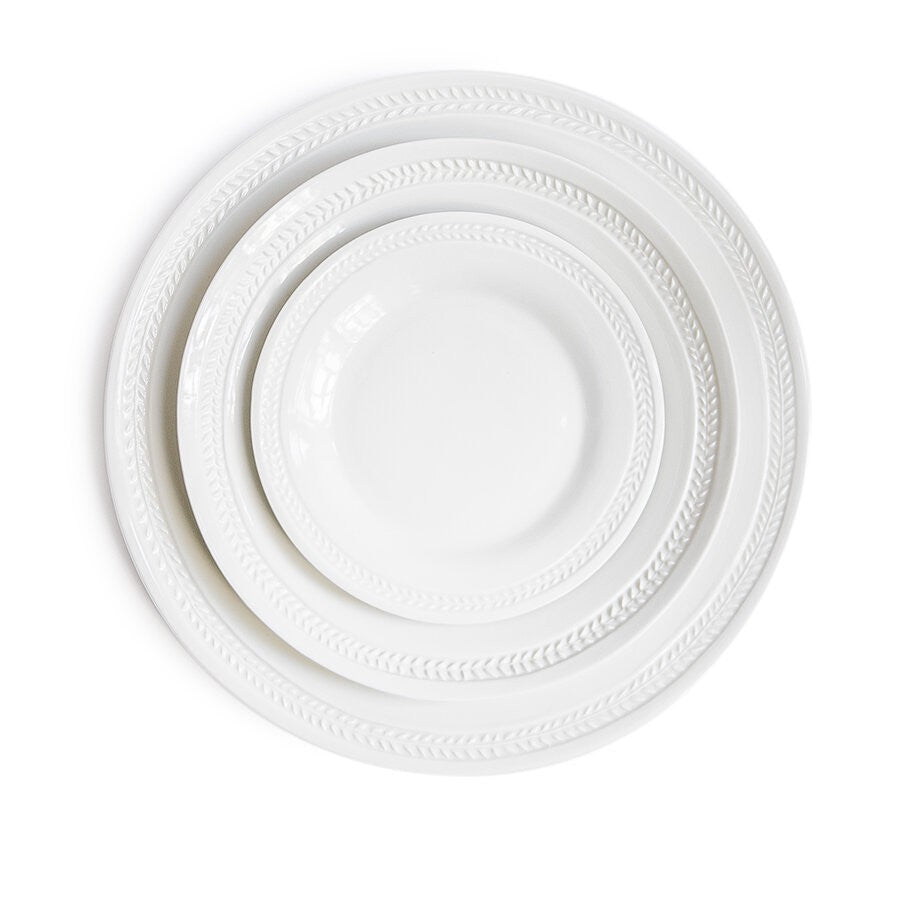 Empire white porcelain dinner plate