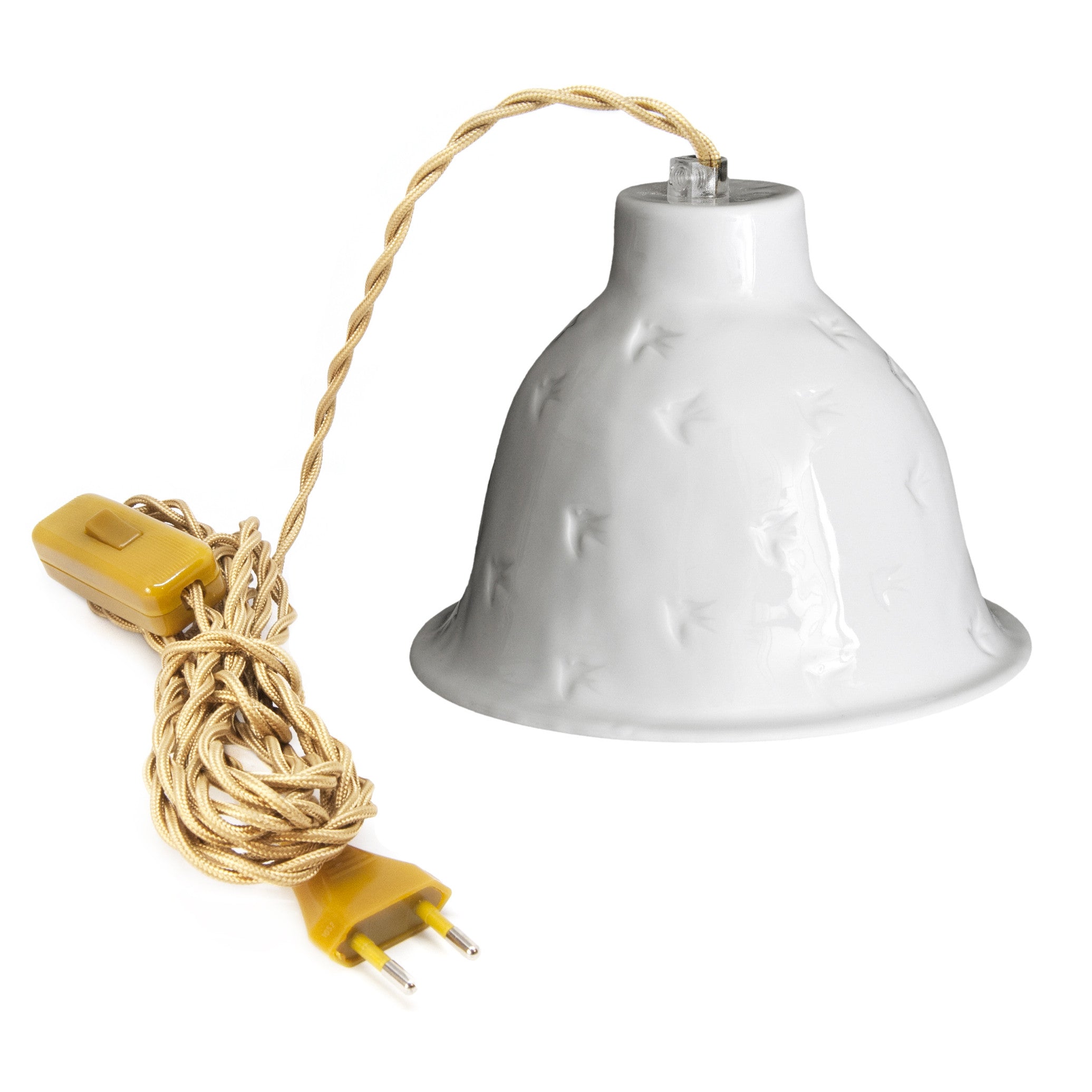 Liberté white porcelain portable lamp